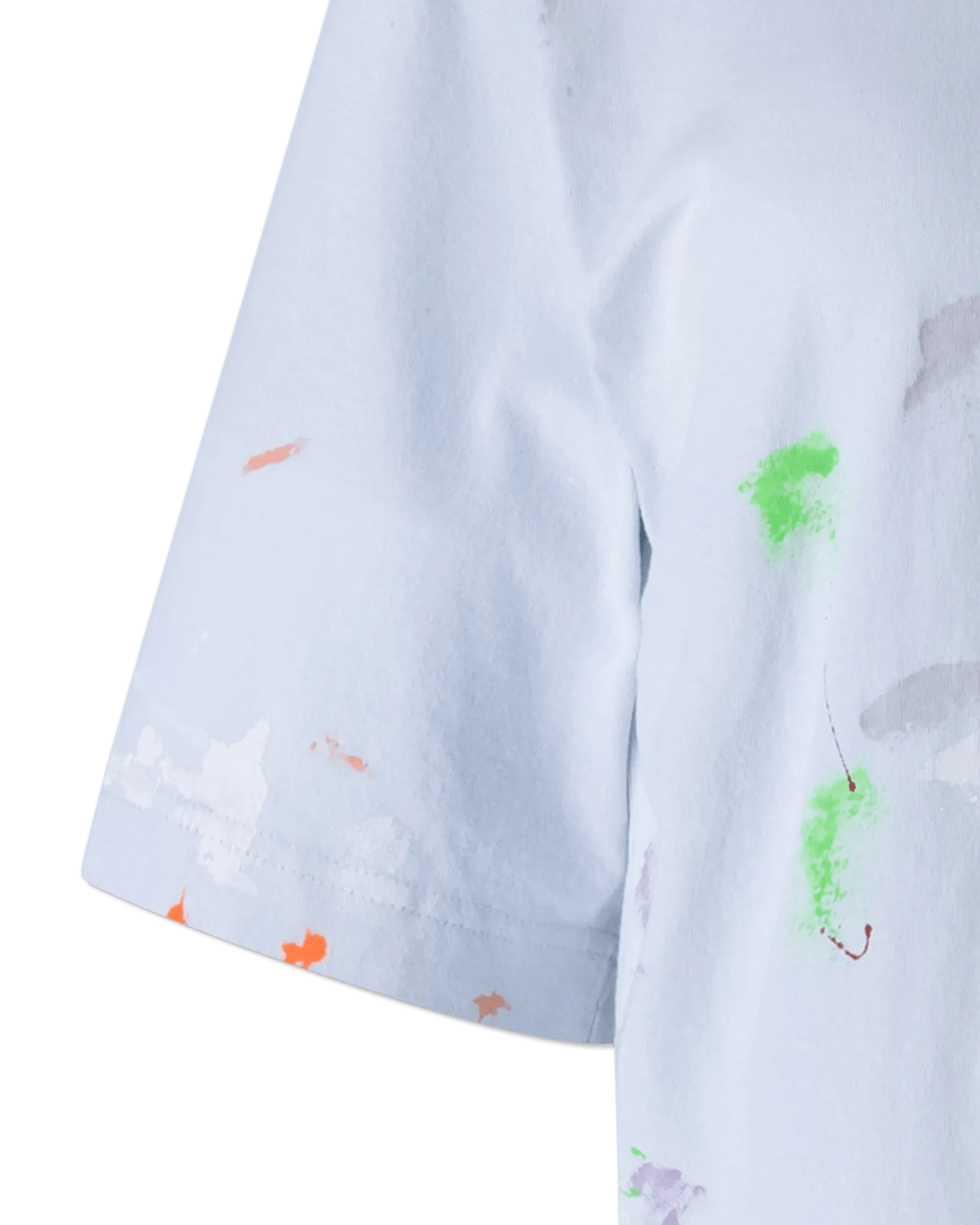 Splatter Painted Cropped T-Shirt - DIHSAN