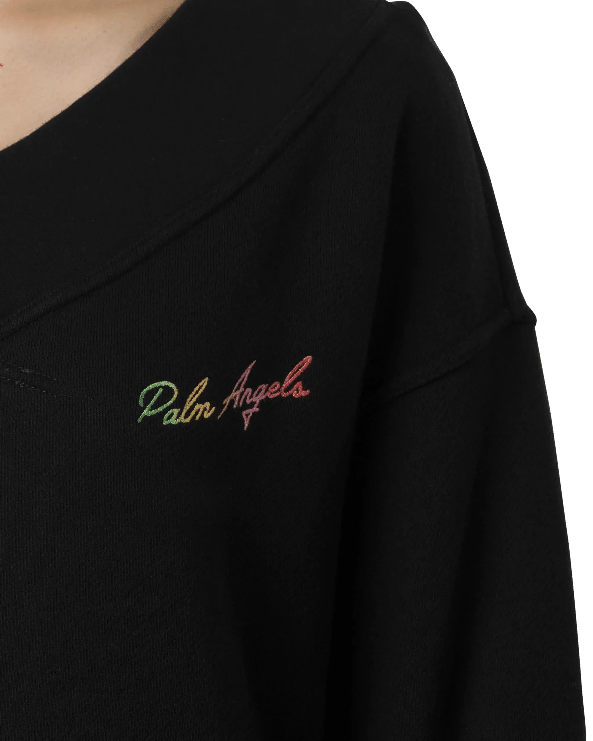 Miami Logo Off-Shoulder Sweatshirt - DIHSAN