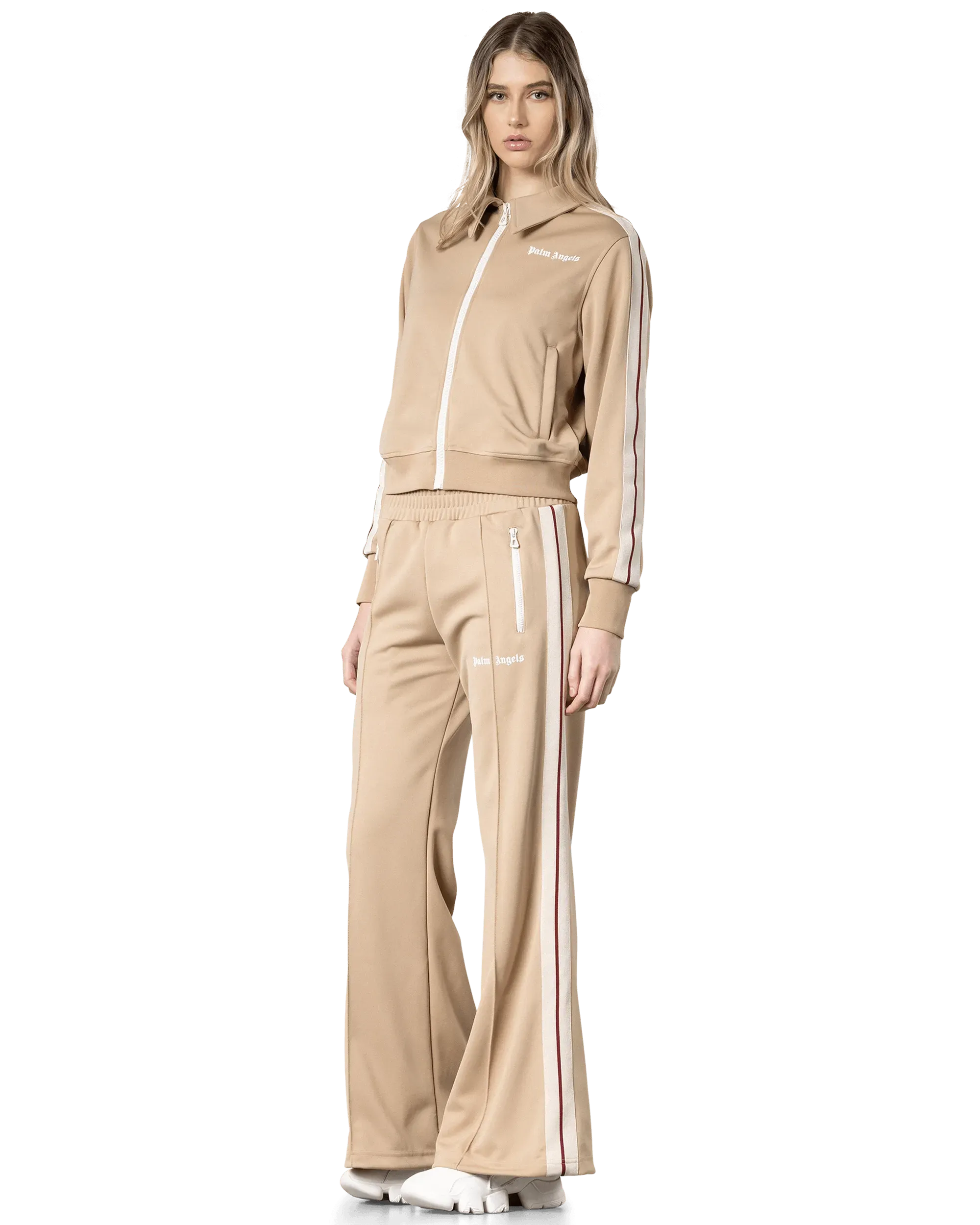 Side Striped Collared Track Jacket - DIHSAN