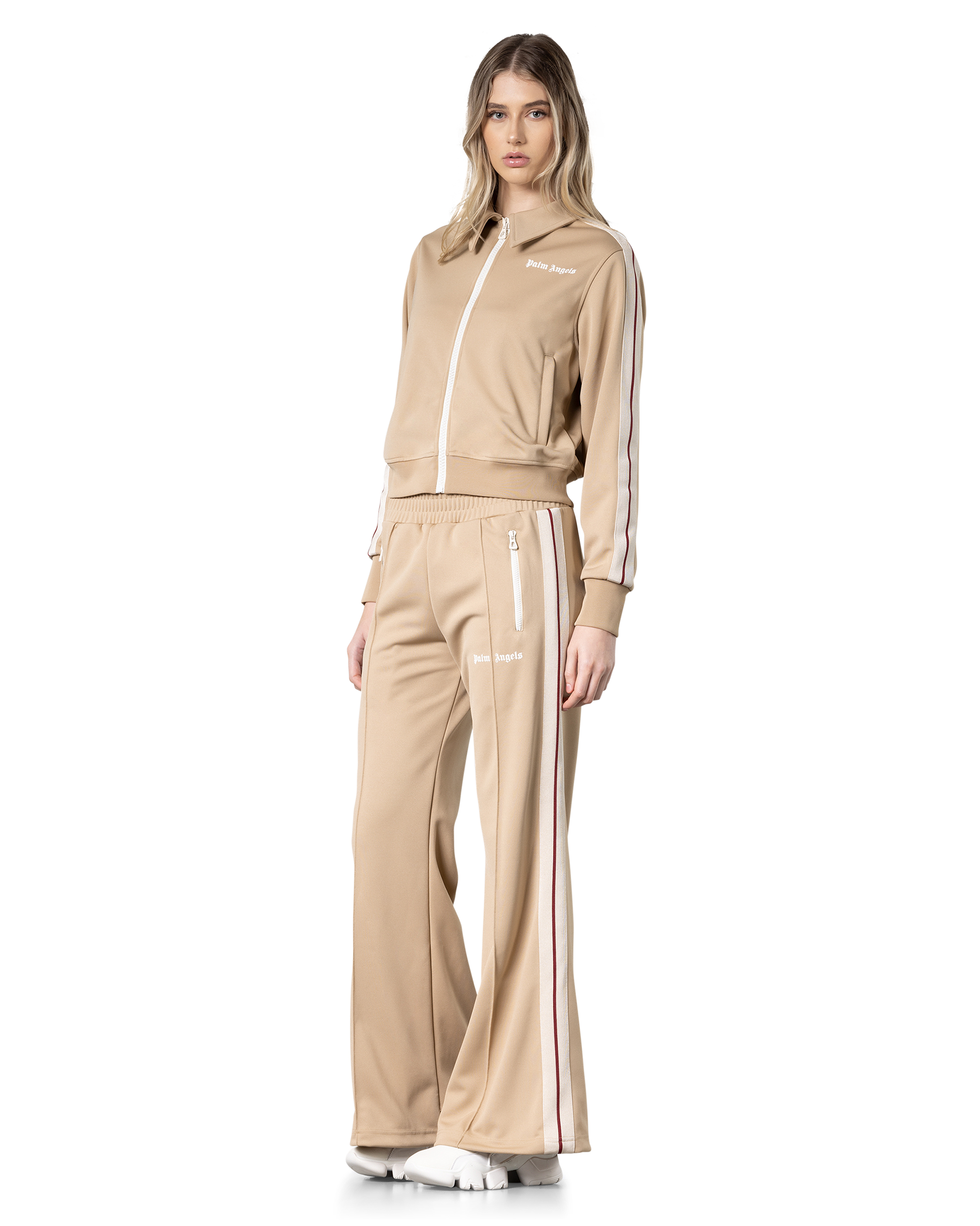 Side Striped Collared Track Jacket