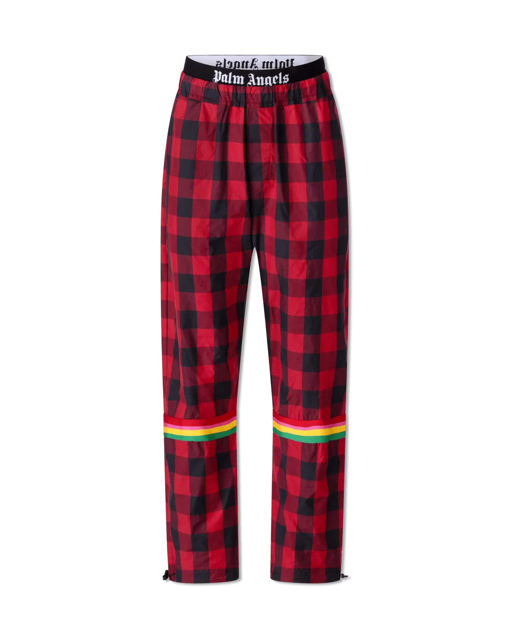 Plaid Nylon Track Pants - DIHSAN