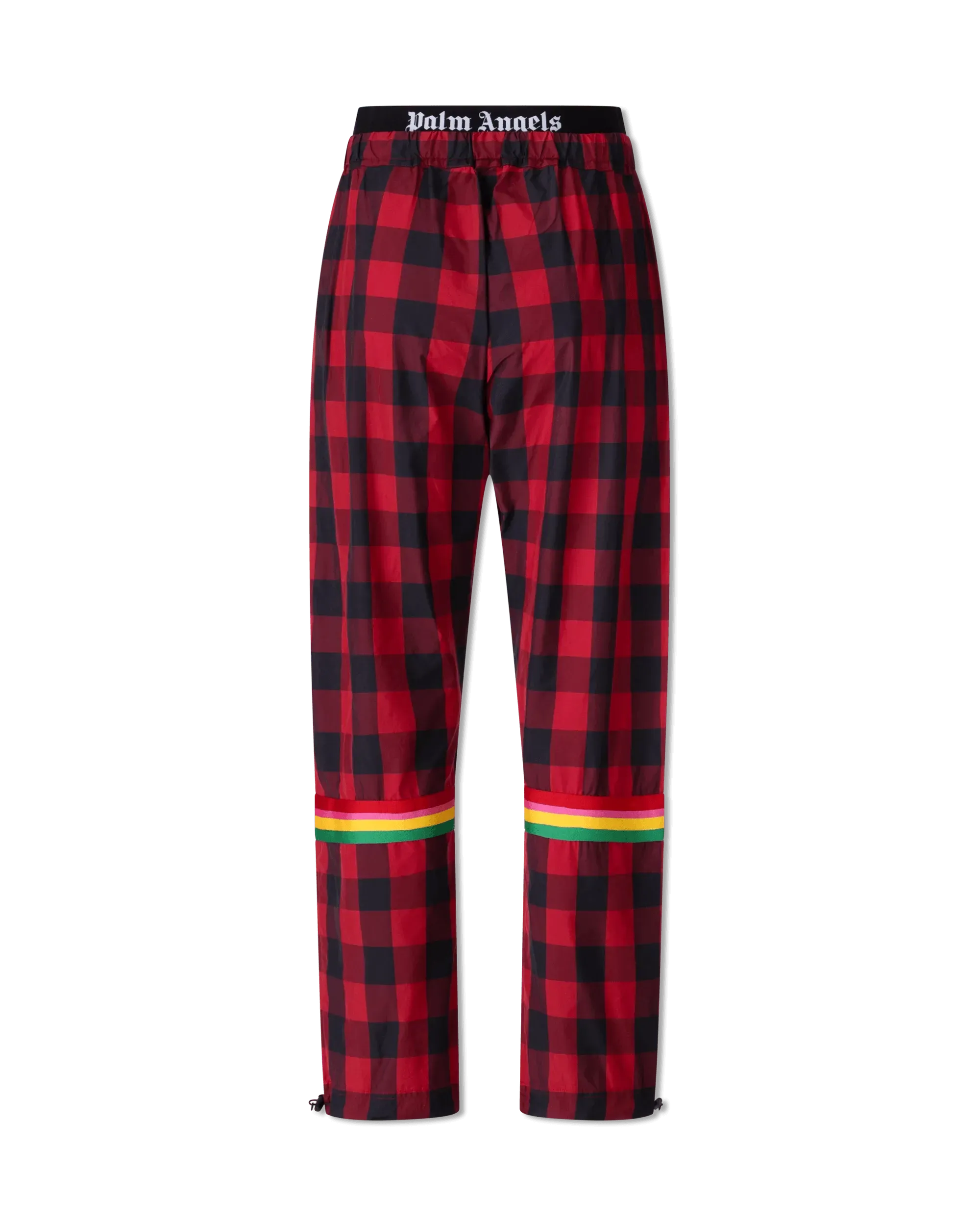 Plaid Nylon Track Pants - DIHSAN
