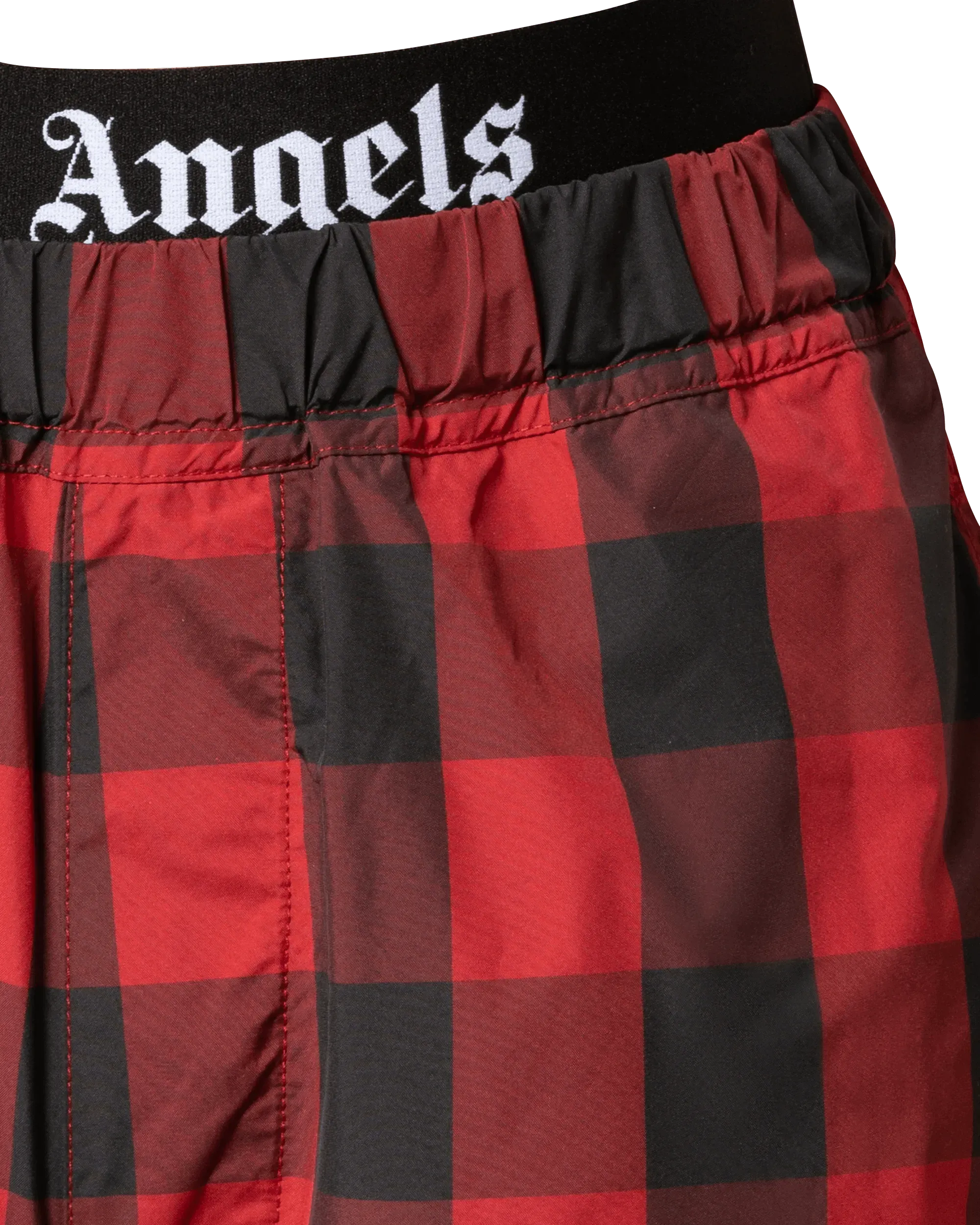 Plaid Nylon Track Pants - DIHSAN