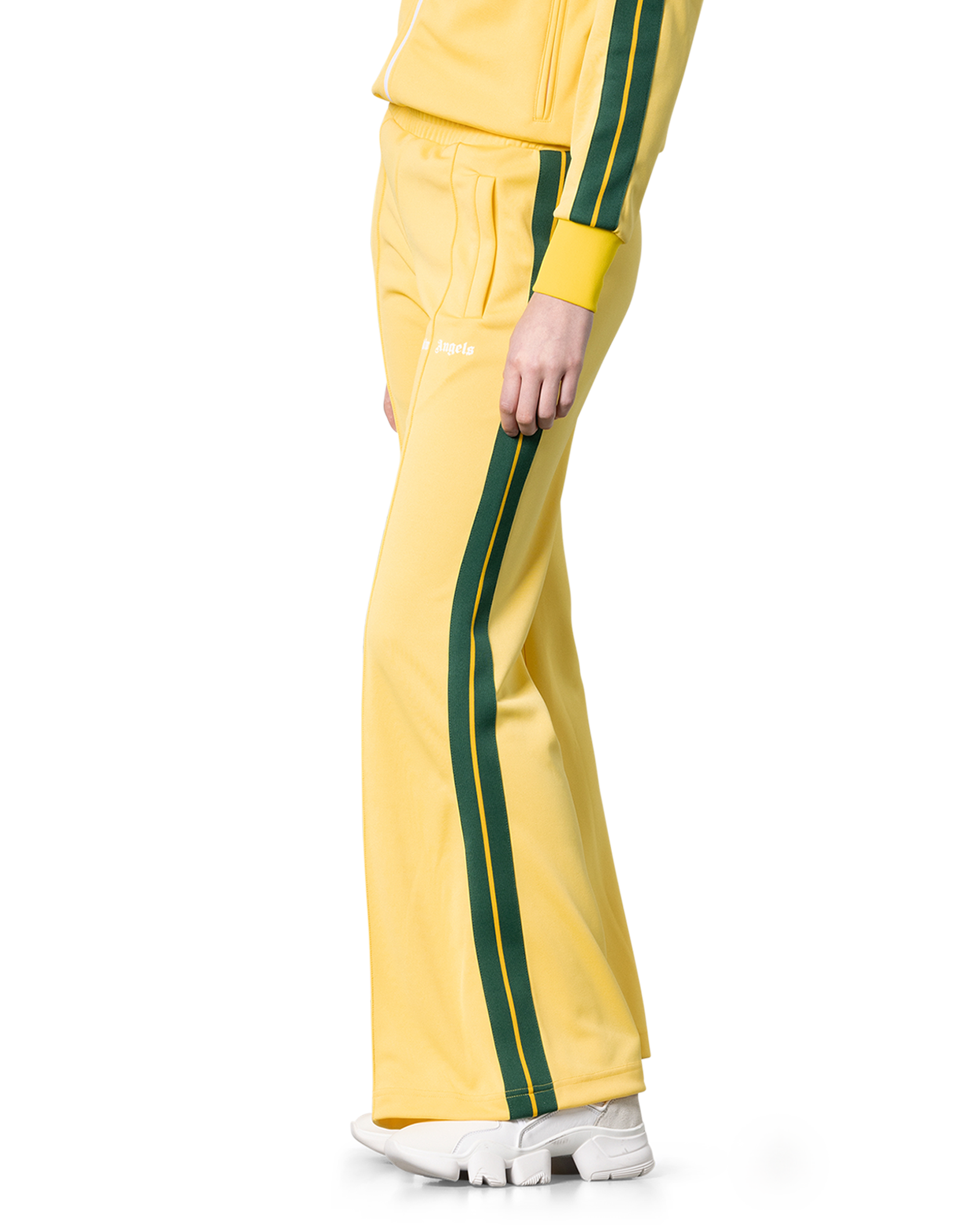 Wide-Leg Side Striped Track Pants