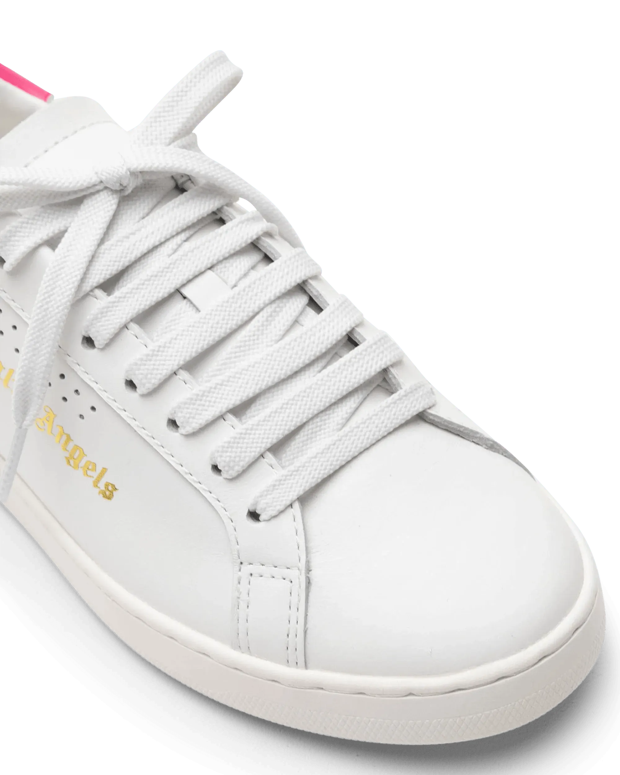 Pink-Detailed Low-Top Sneakers - DIHSAN