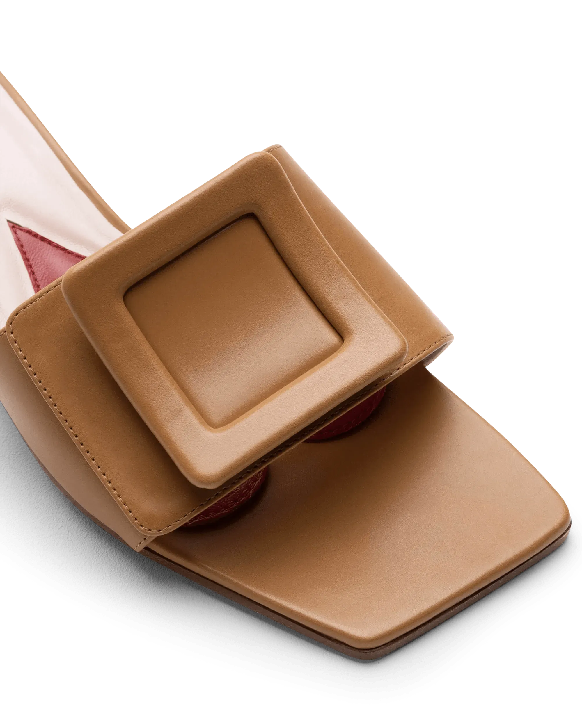 Covered Buckle Mules - DIHSAN