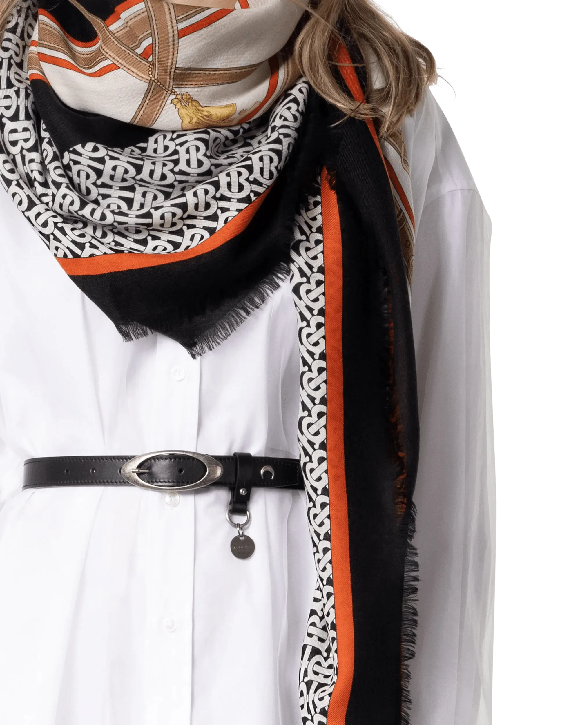 Archive Print Large Scarf - DIHSAN