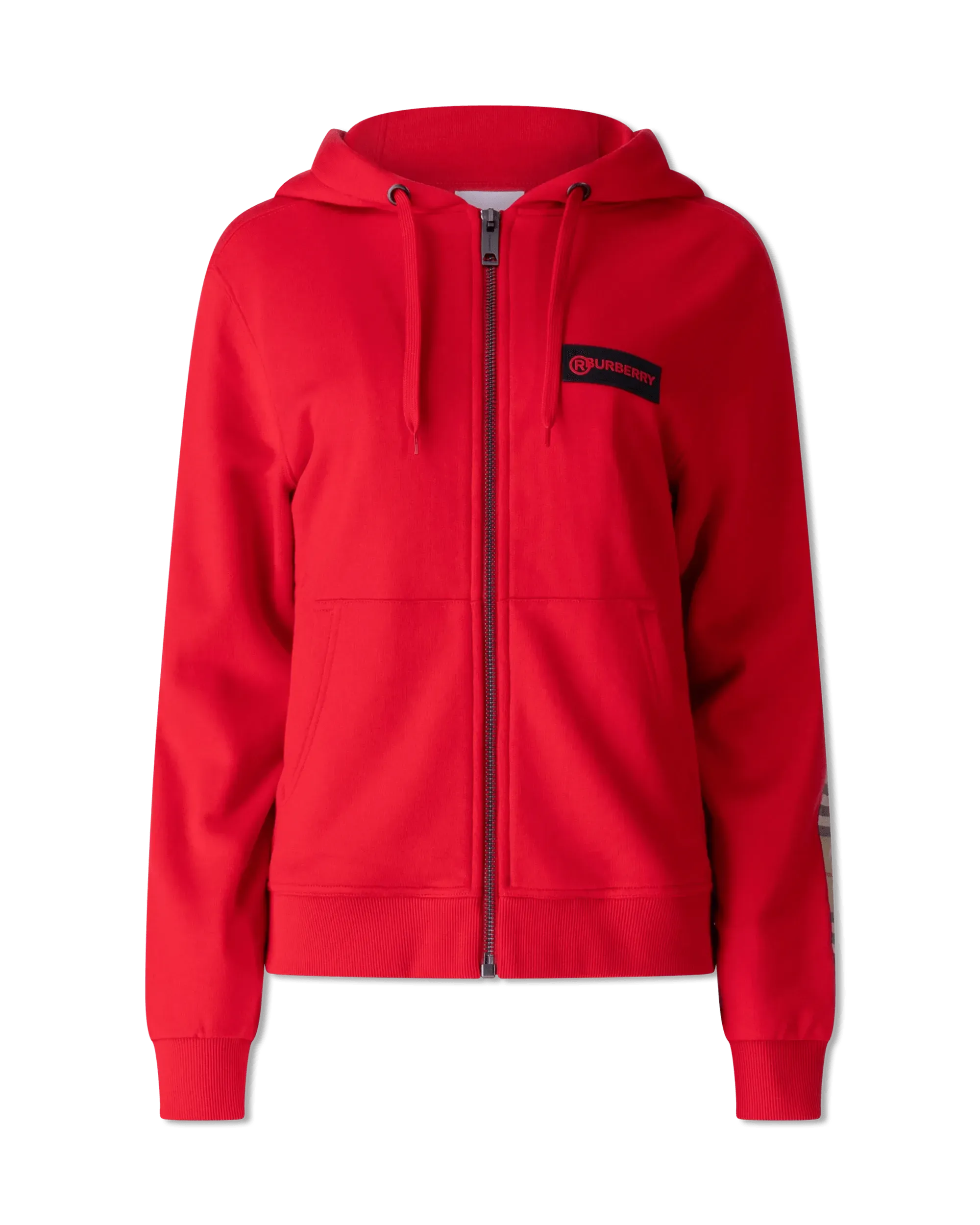Aubree Check Hoodie Track Jacket - DIHSAN