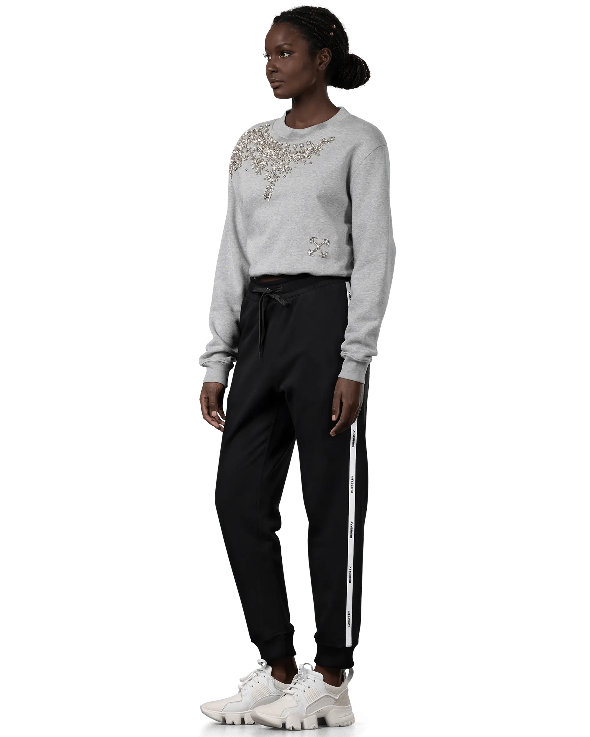 Esmee Logo Tape Sweatpants - DIHSAN