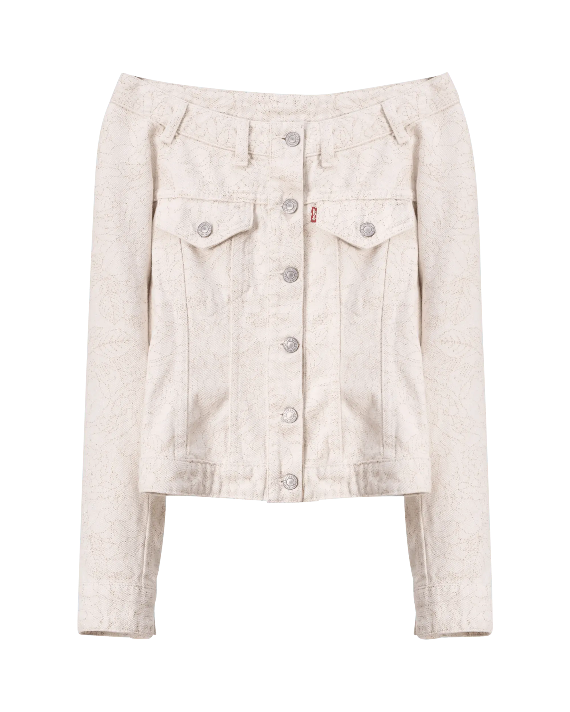 Ganni X Levi'S Printed Denim Jacket - DIHSAN