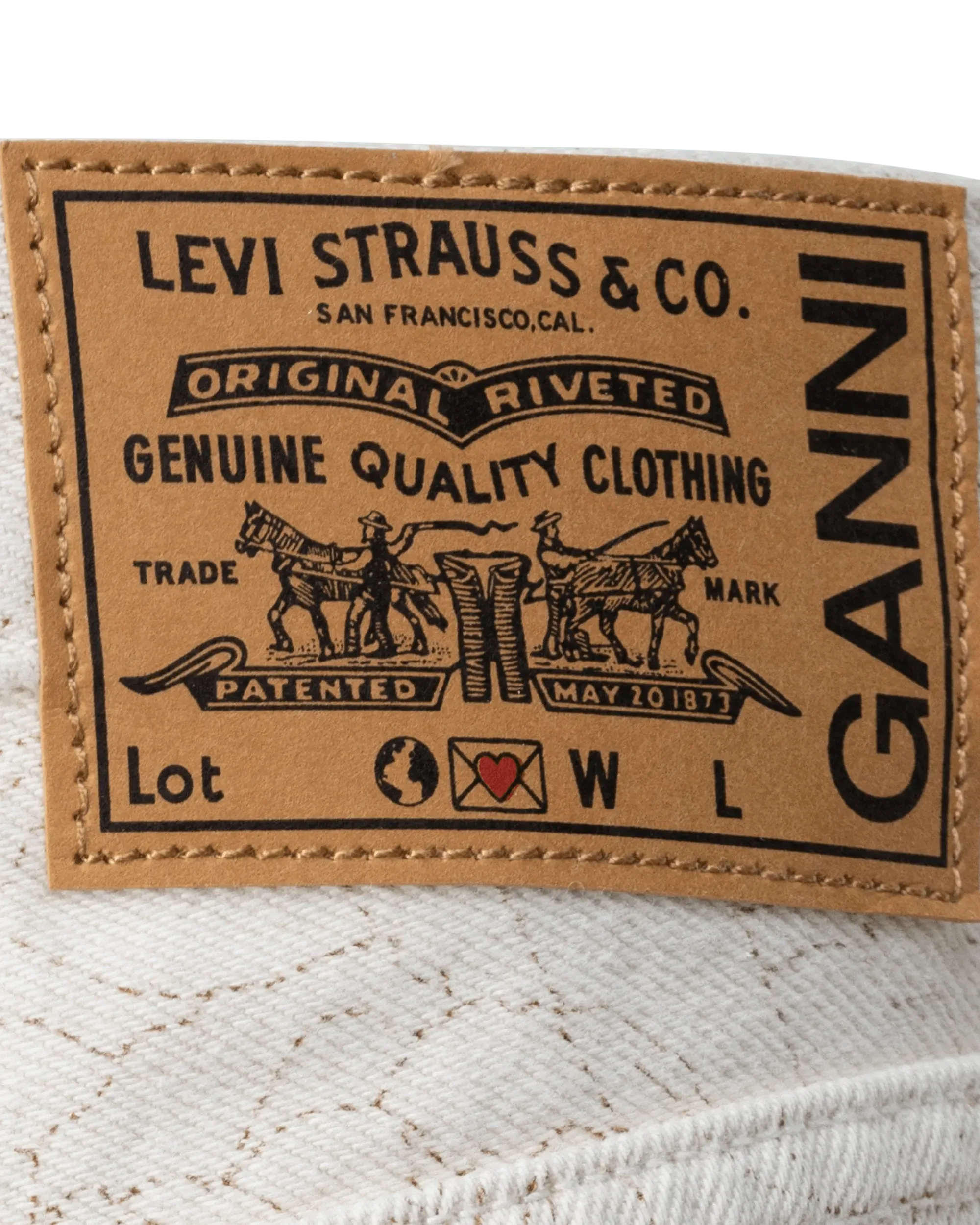 Ganni X Levi'S Printed Denim Jacket - DIHSAN
