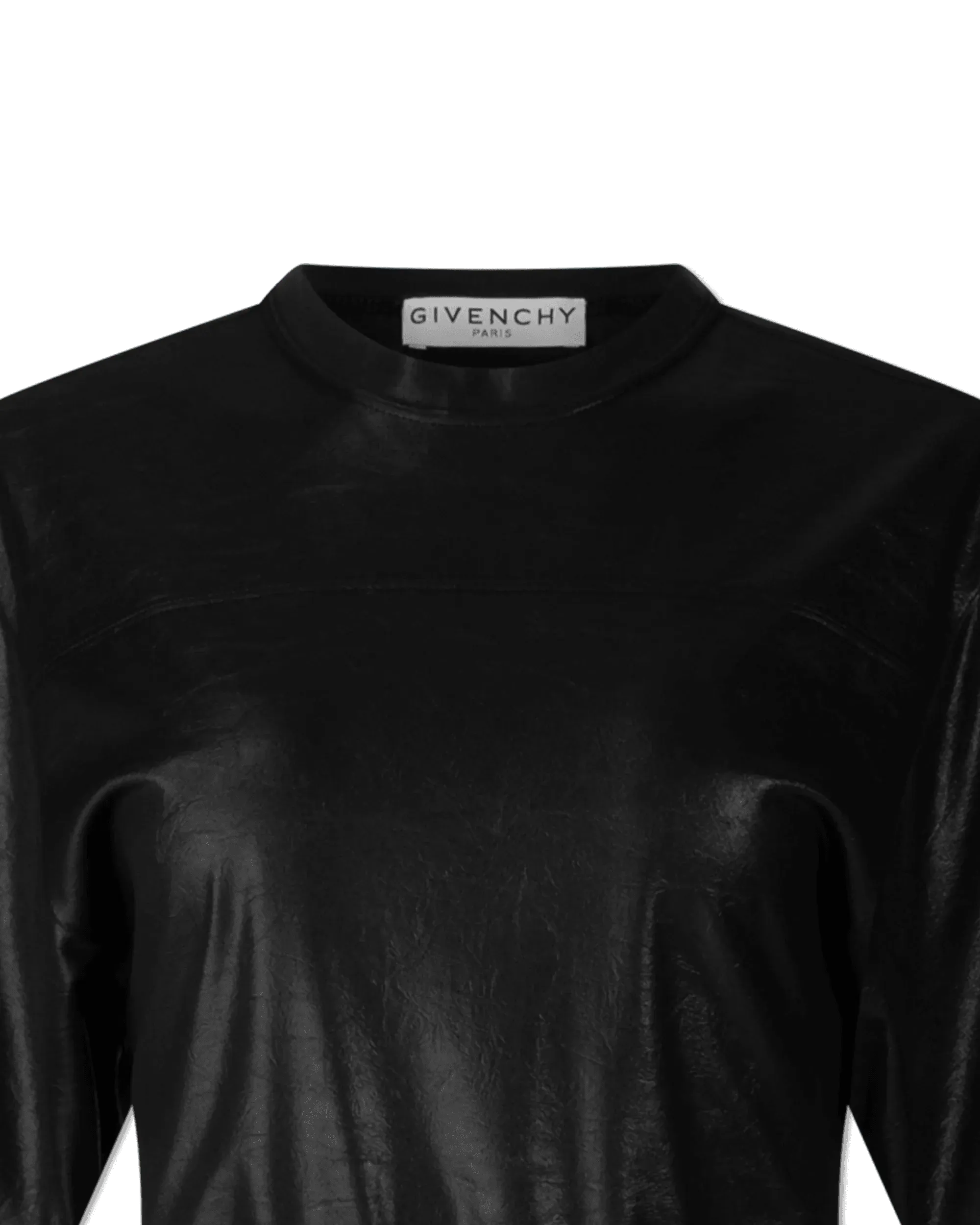 Pleated Lacquer T-Shirt Dress - DIHSAN