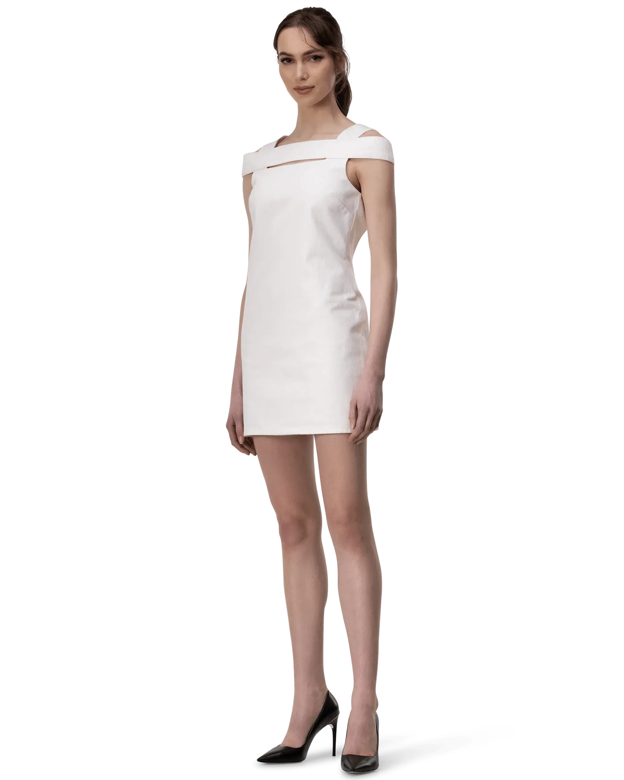 Open Back Mini Dress - DIHSAN