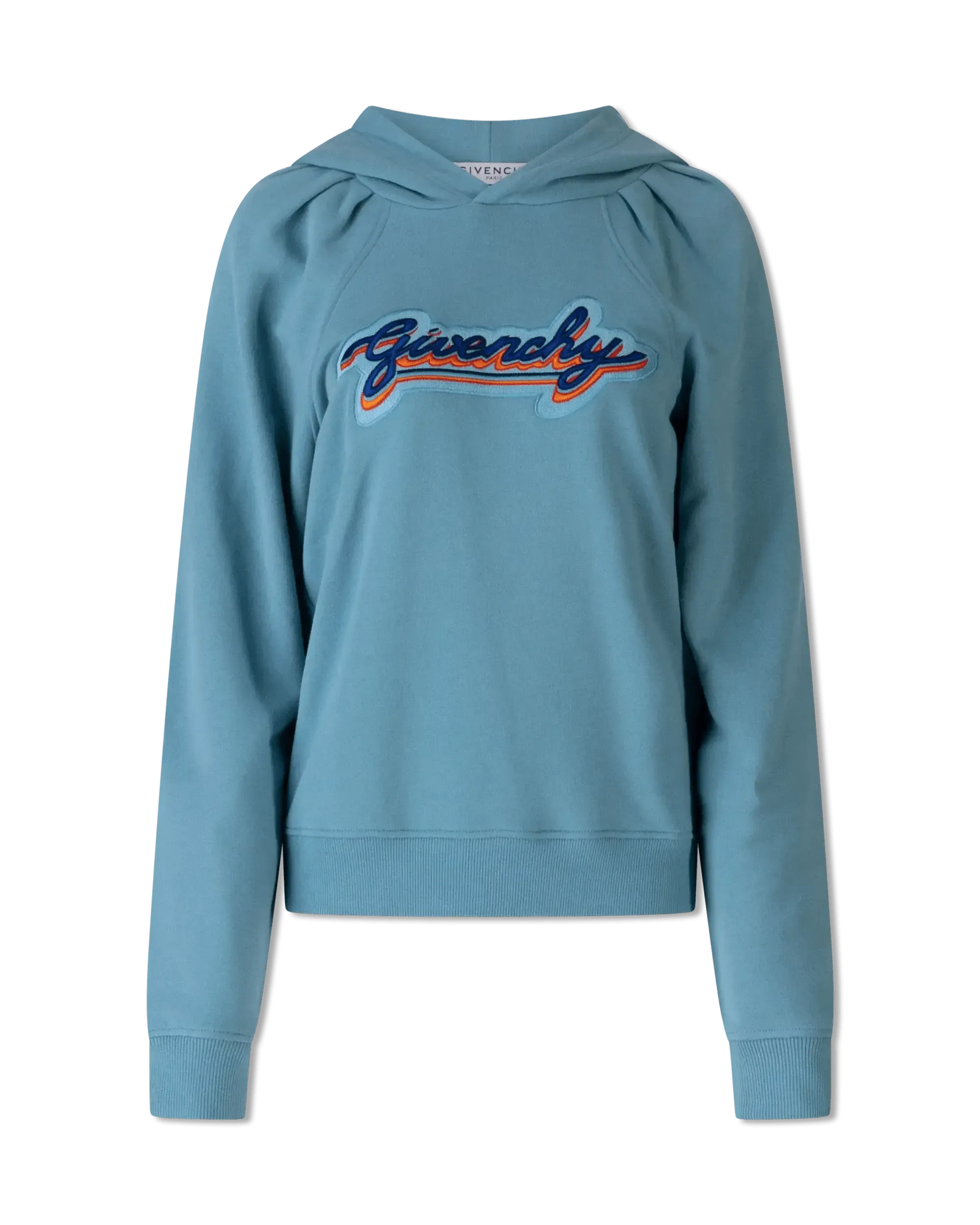 Embroidered Logo Cropped Hoodie - DIHSAN