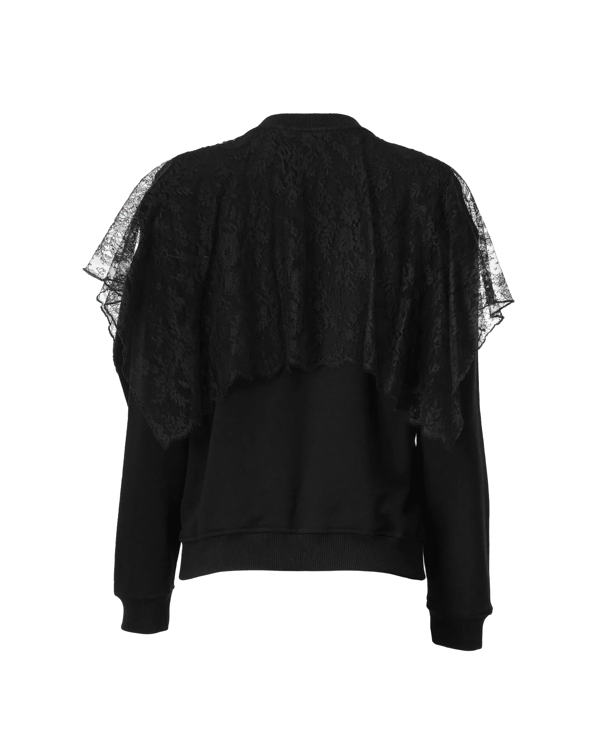 Lace Detail Givenchy Paris Sweatshirt - DIHSAN
