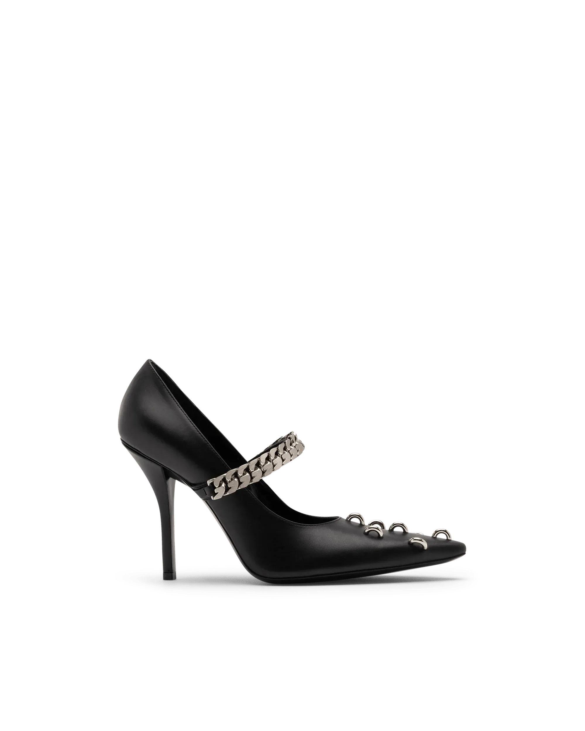 Metal-Detailed Leather Pumps - DIHSAN