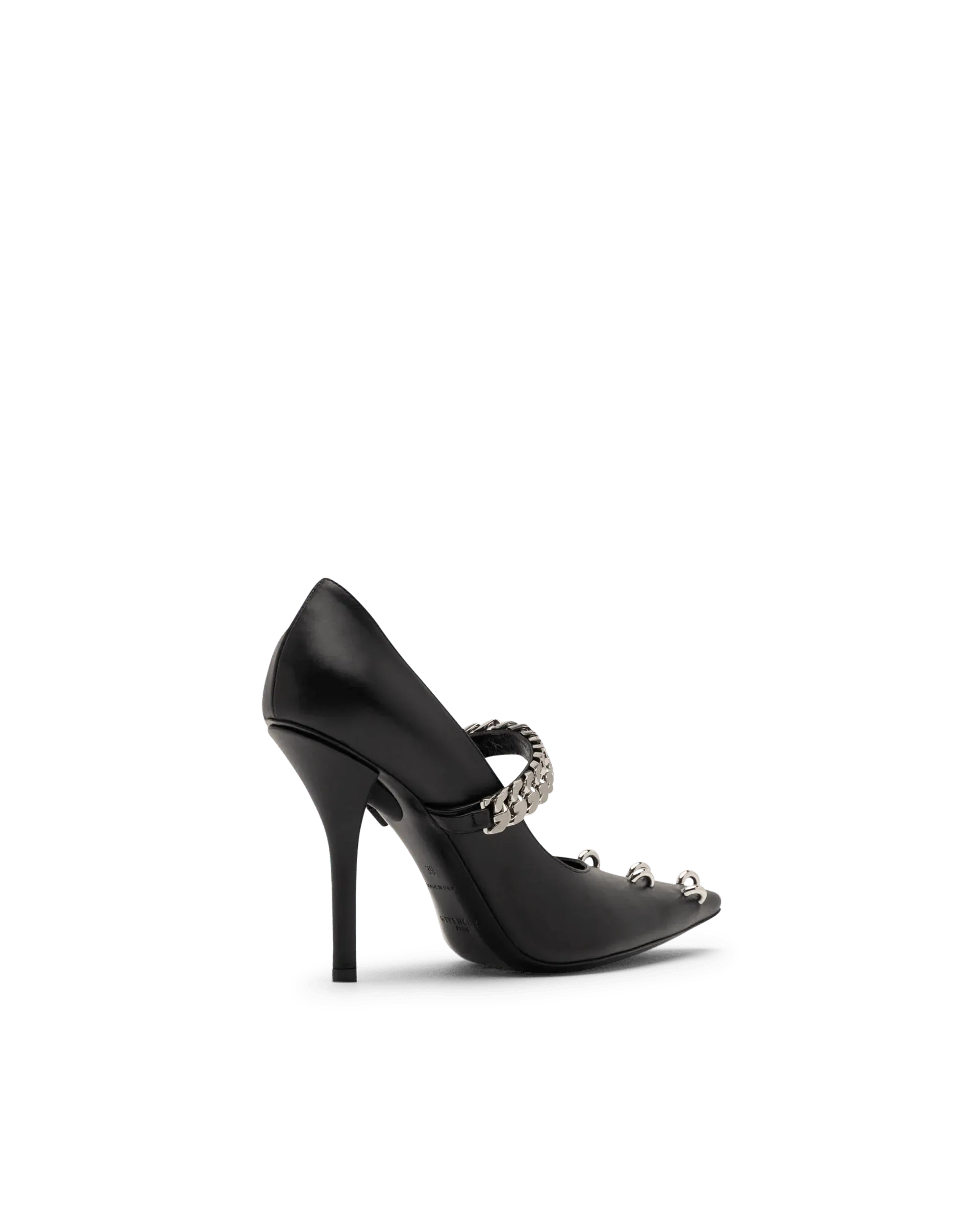 Metal-Detailed Leather Pumps - DIHSAN