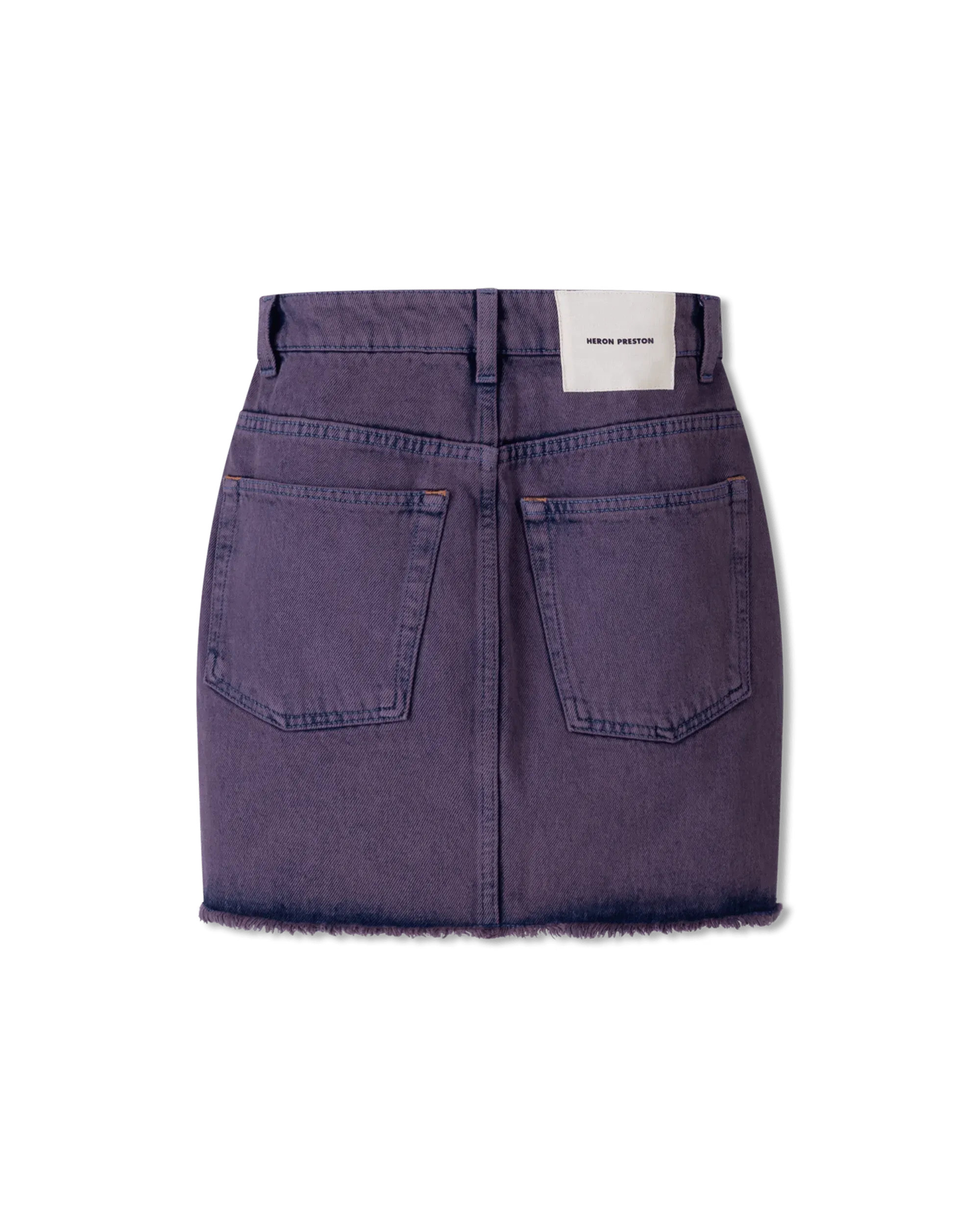 Overdyed Denim Mini Skirt - DIHSAN