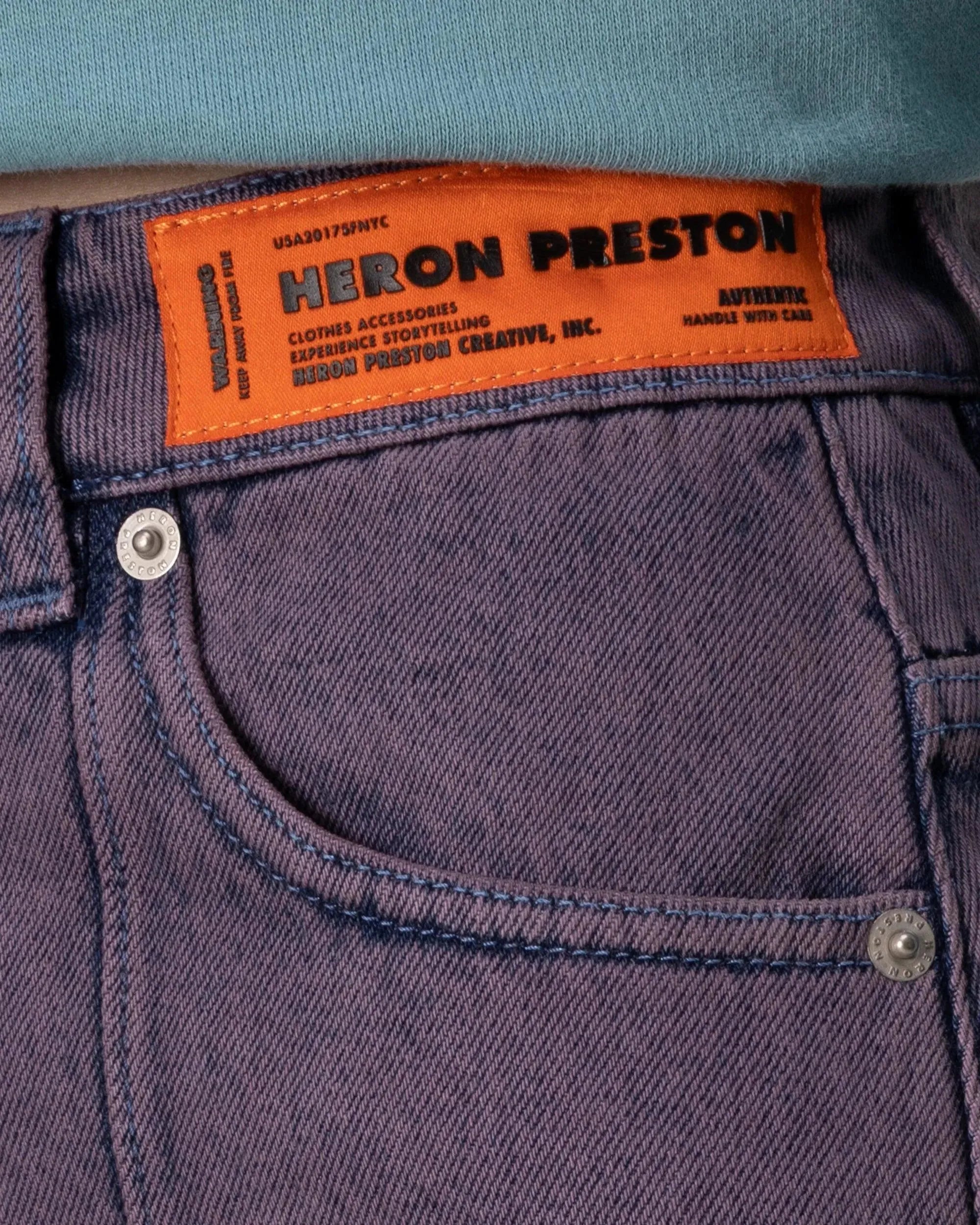 Overdyed Denim Mini Skirt - DIHSAN