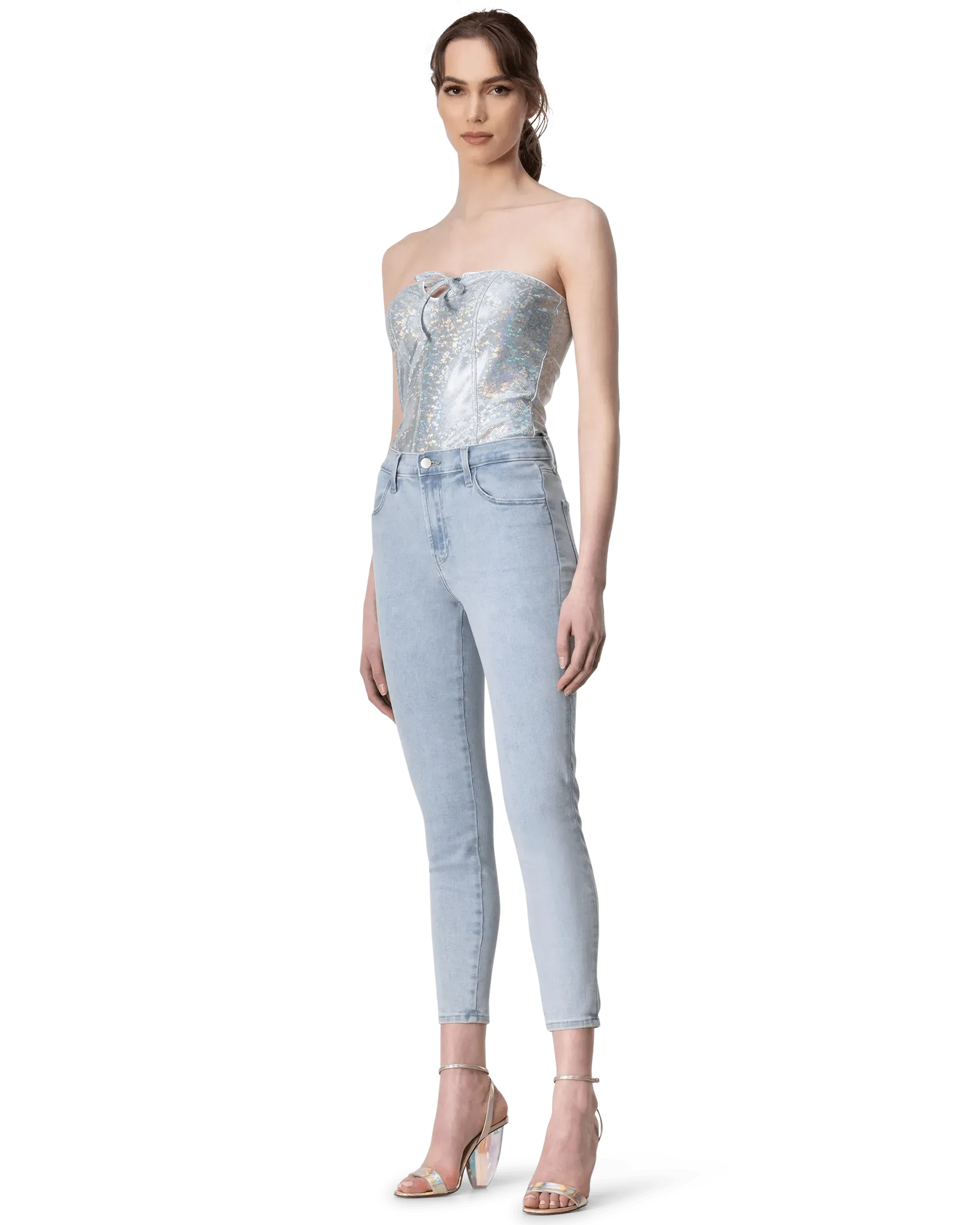 Alana High Rise Cropped Skinny Jeans - DIHSAN