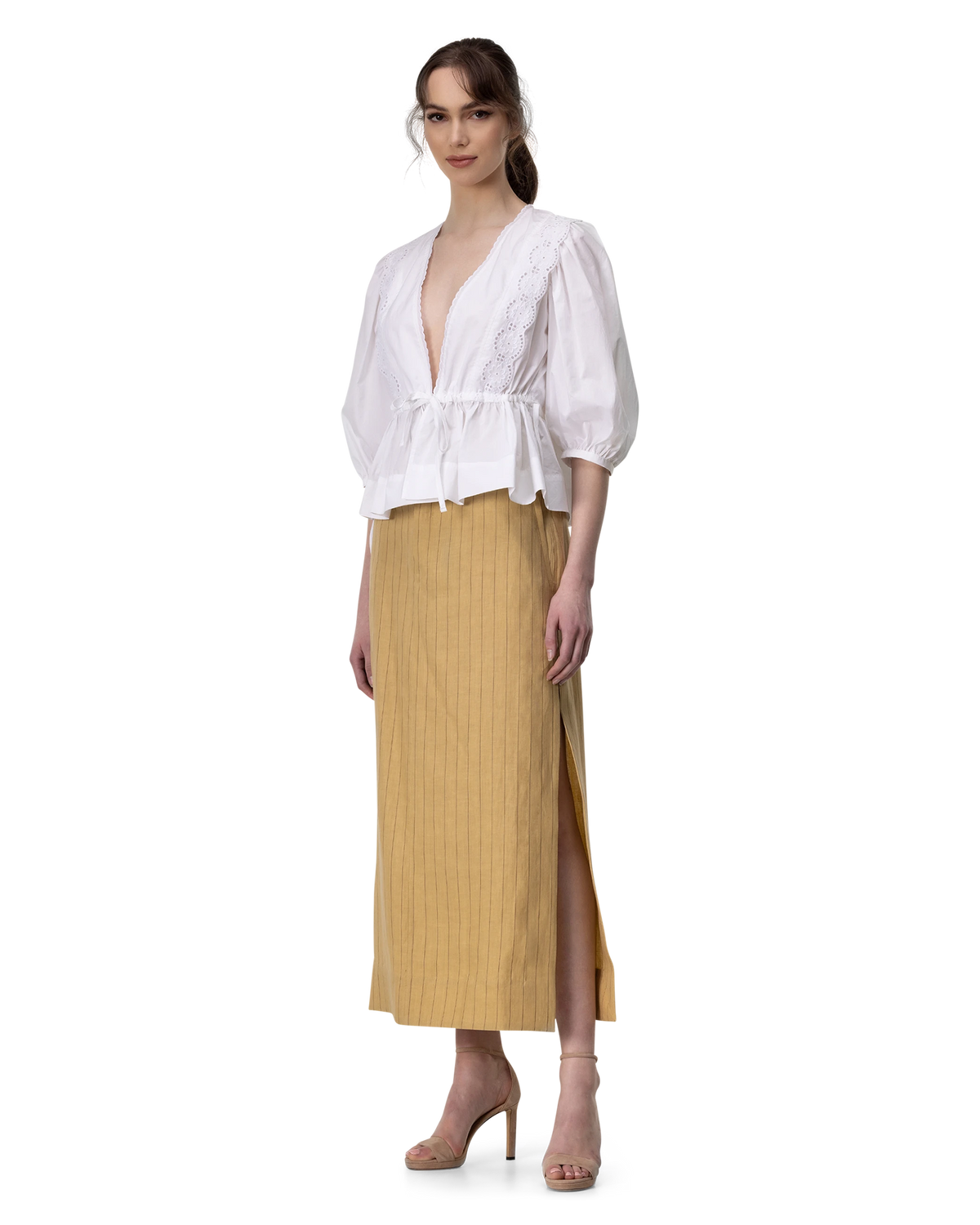 Terraio Linen Maxi Skirt