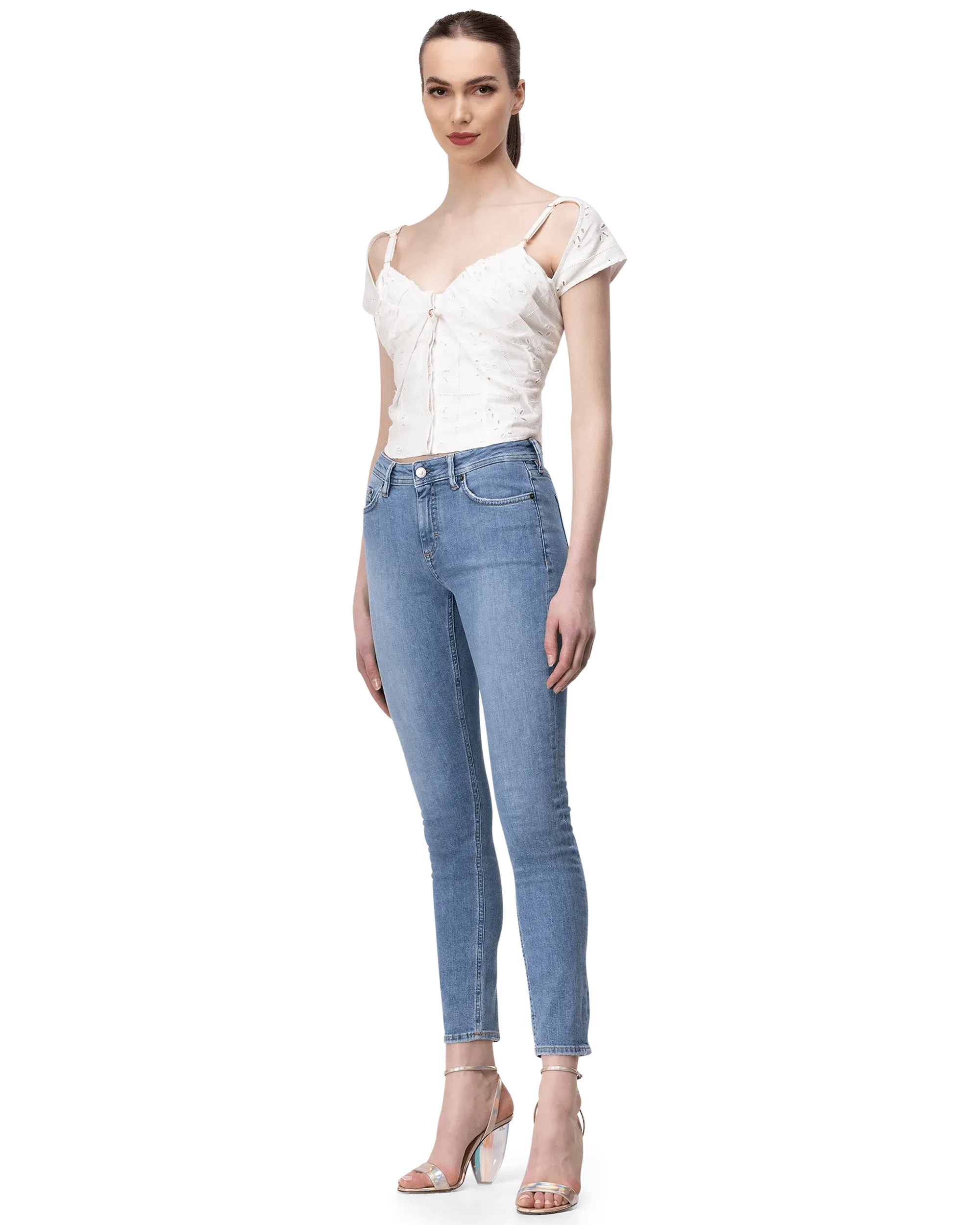 Tovallo Cut Out Bustier Top - DIHSAN
