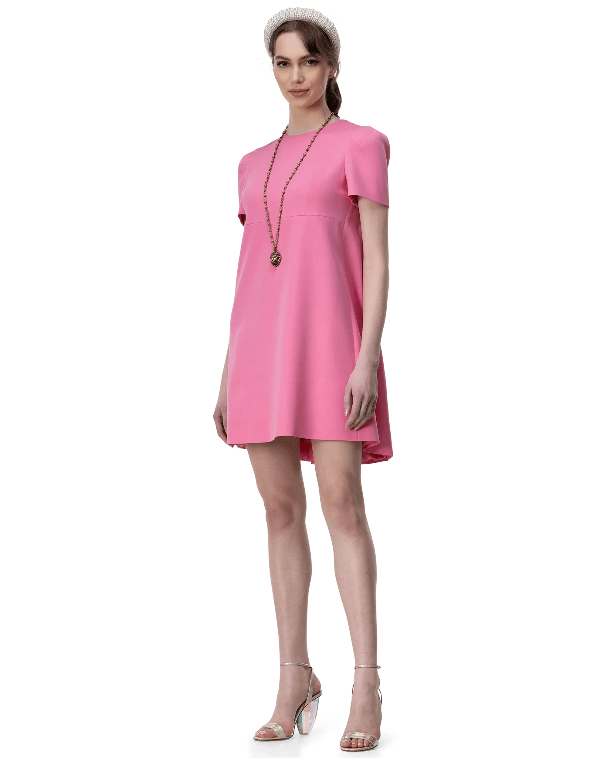 Cape Back Mini Dress - DIHSAN