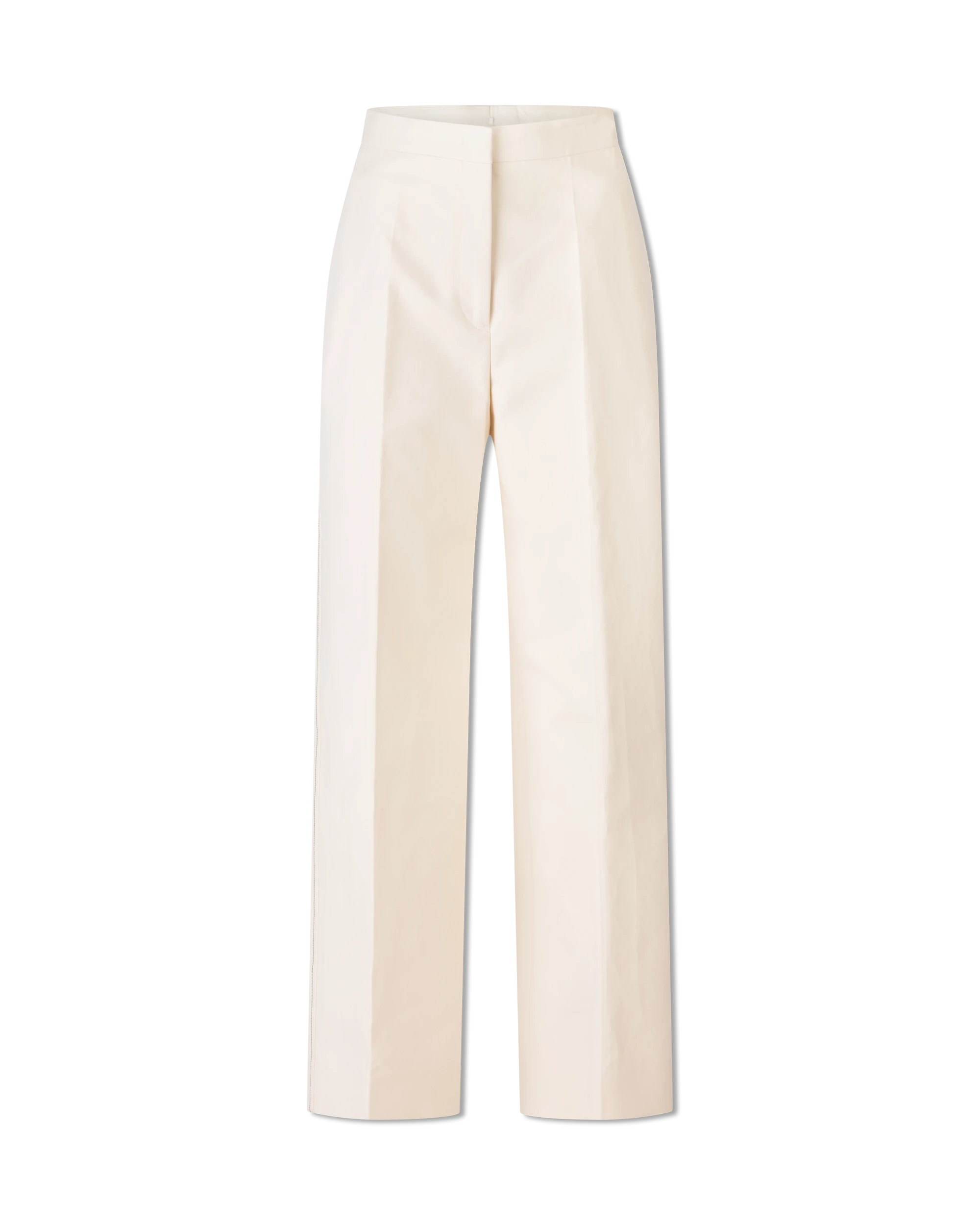 Structured Fine Cotton Trousers