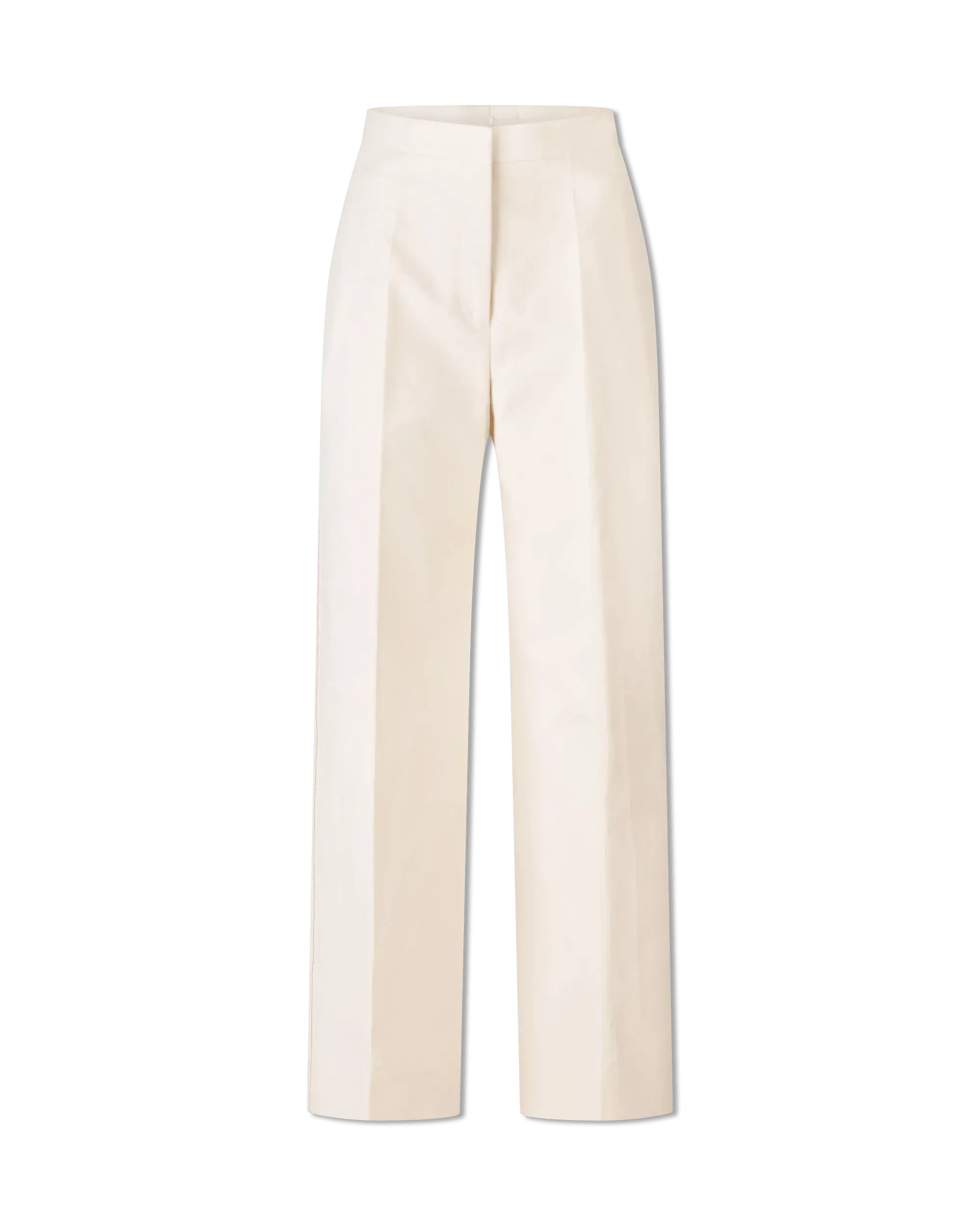 Structured Fine Cotton Trousers - DIHSAN