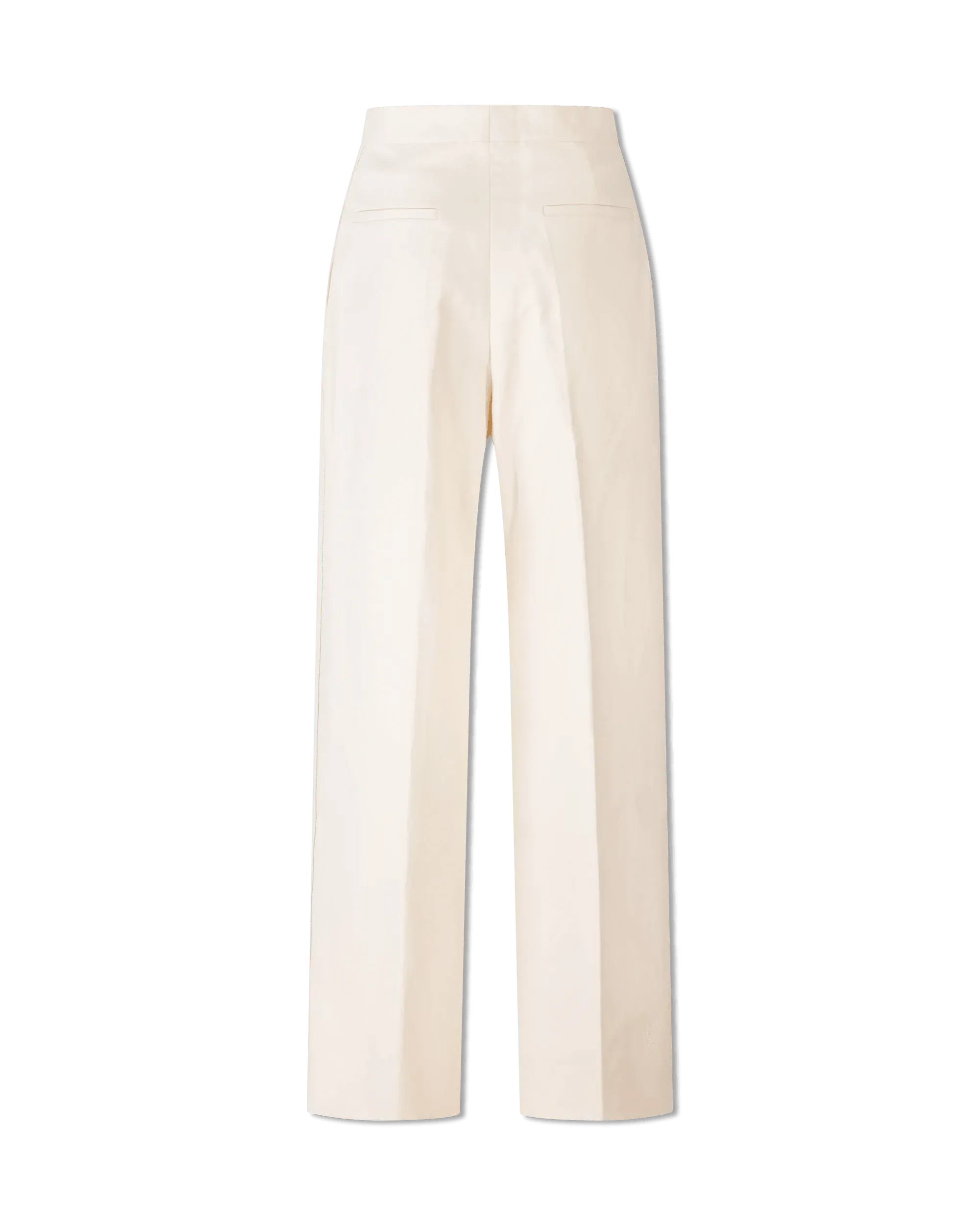 Structured Fine Cotton Trousers - DIHSAN