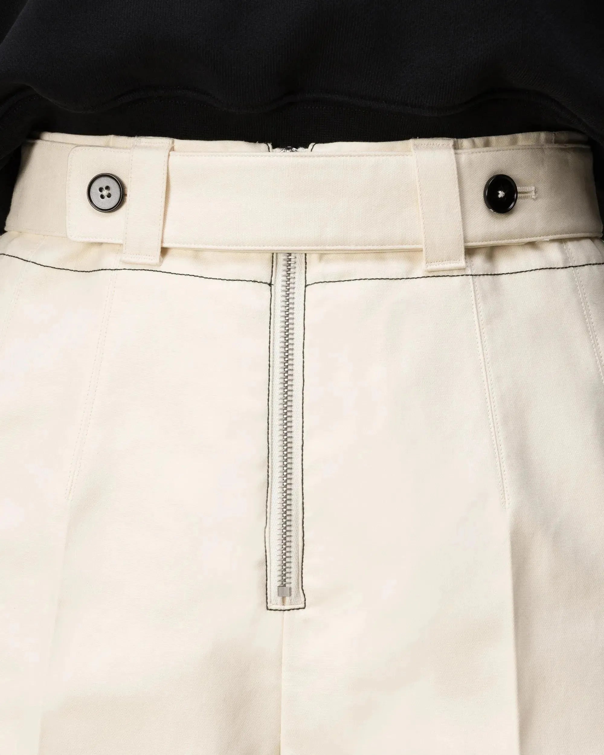Structured Fine Cotton Tapered Trousers - DIHSAN