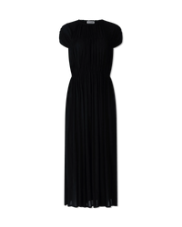 Banded Short Sleeve Maxi Dress - DIHSAN