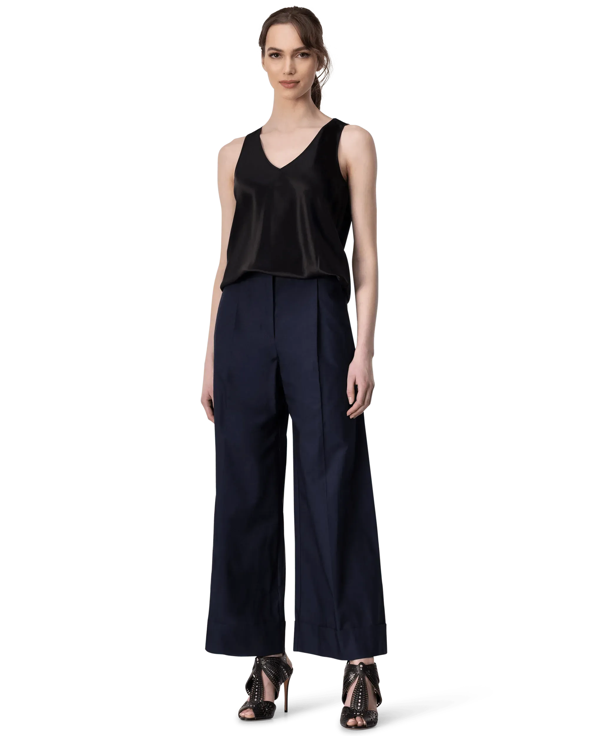 Belva Satin Top - DIHSAN