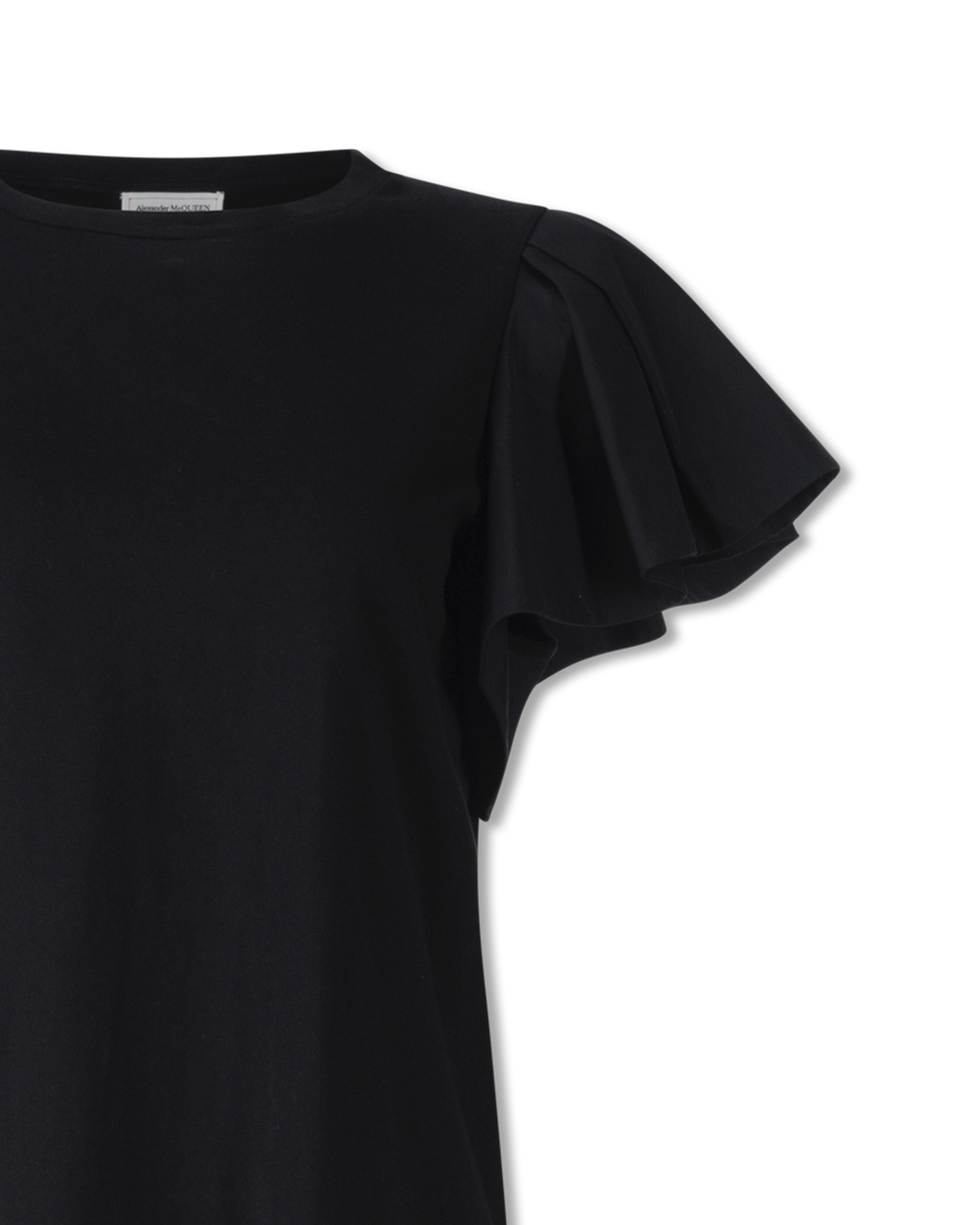 Ruffled Sleeve Jersey Top