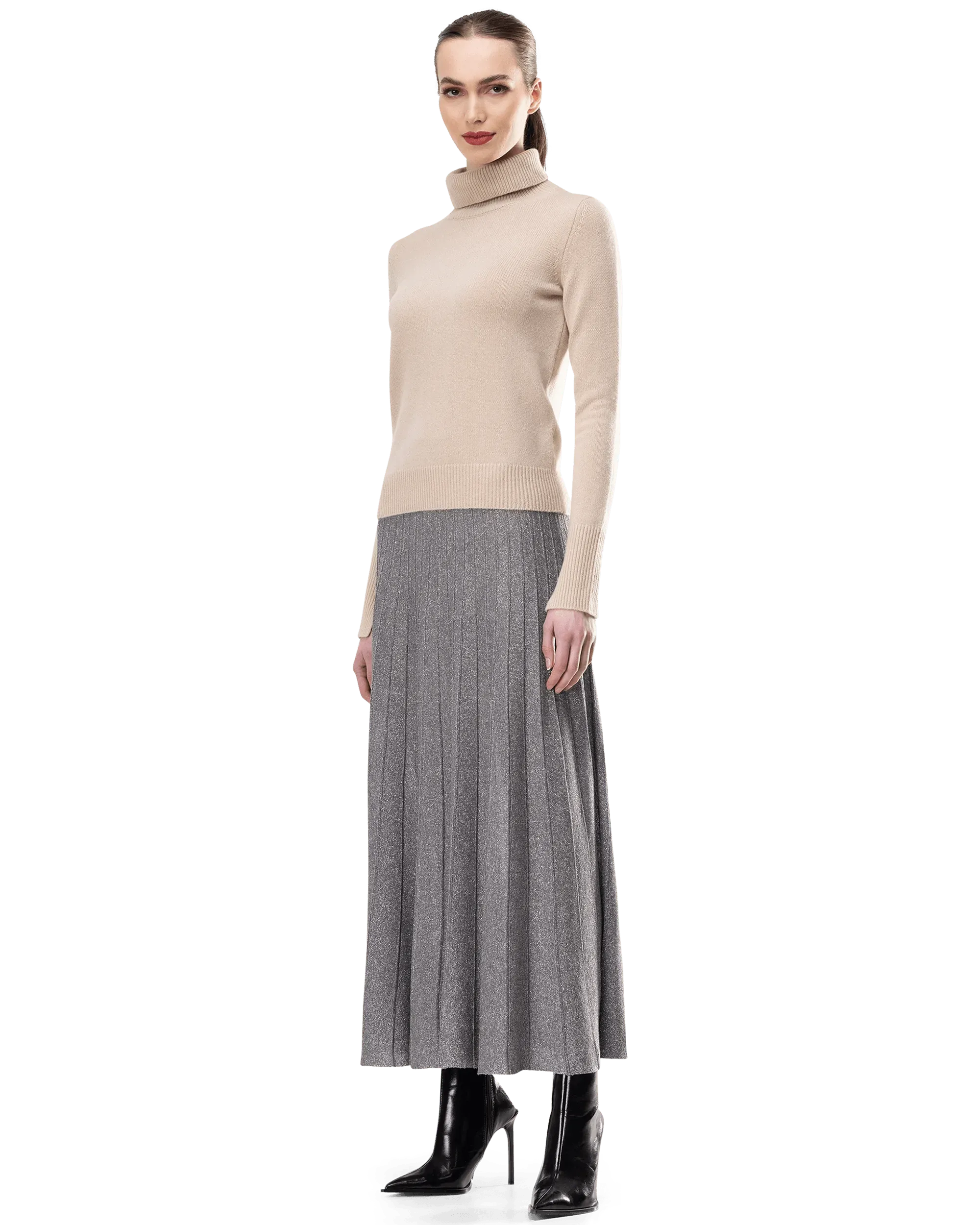 Pure Cashmere Turtleneck Sweater - DIHSAN