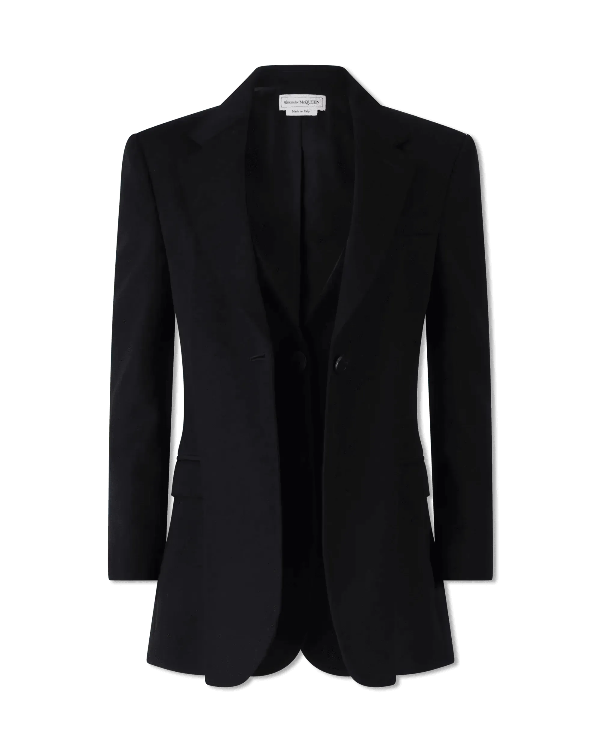 Peak Lapel Wool Blazer - DIHSAN