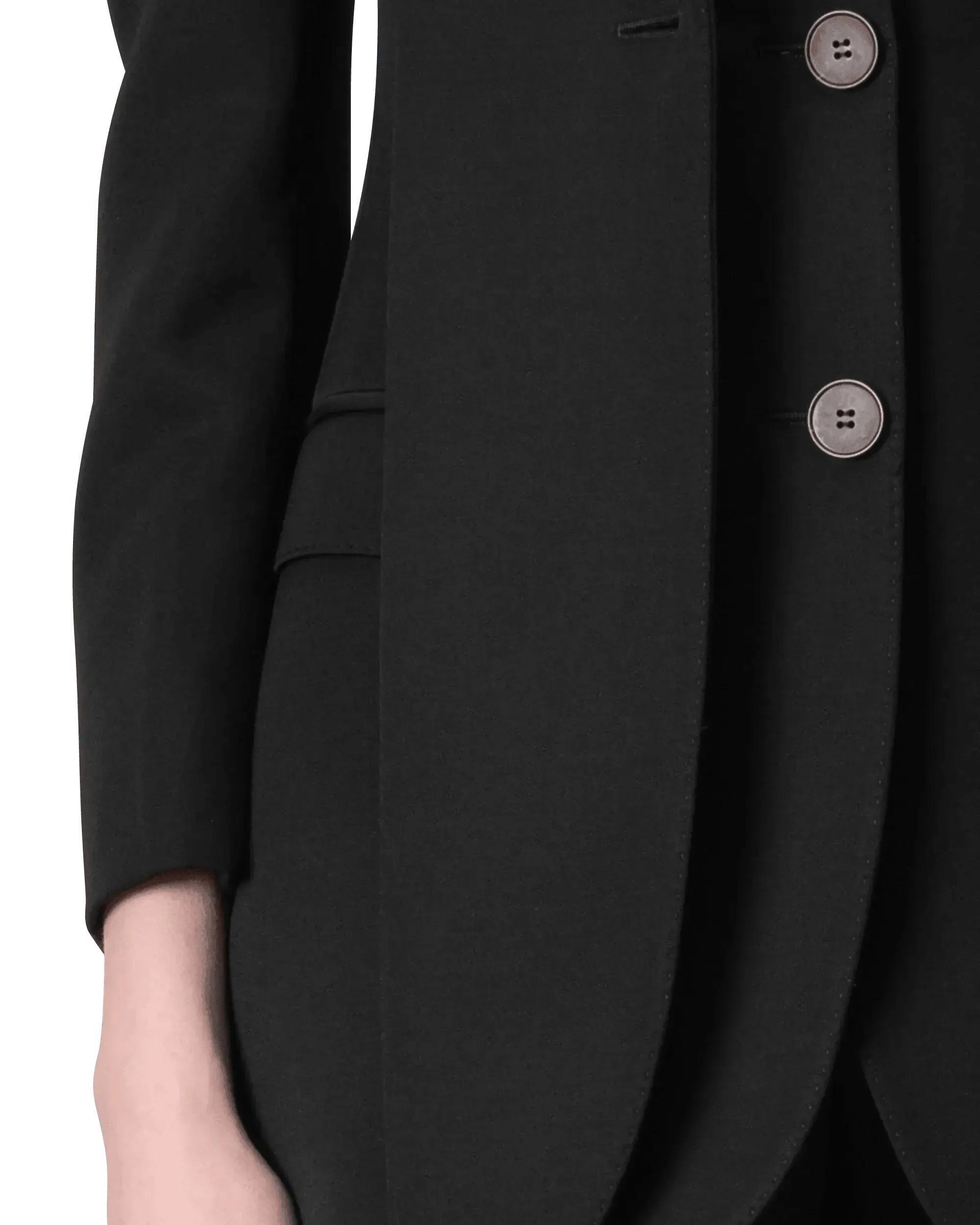 Peak Lapel Wool Blazer - DIHSAN