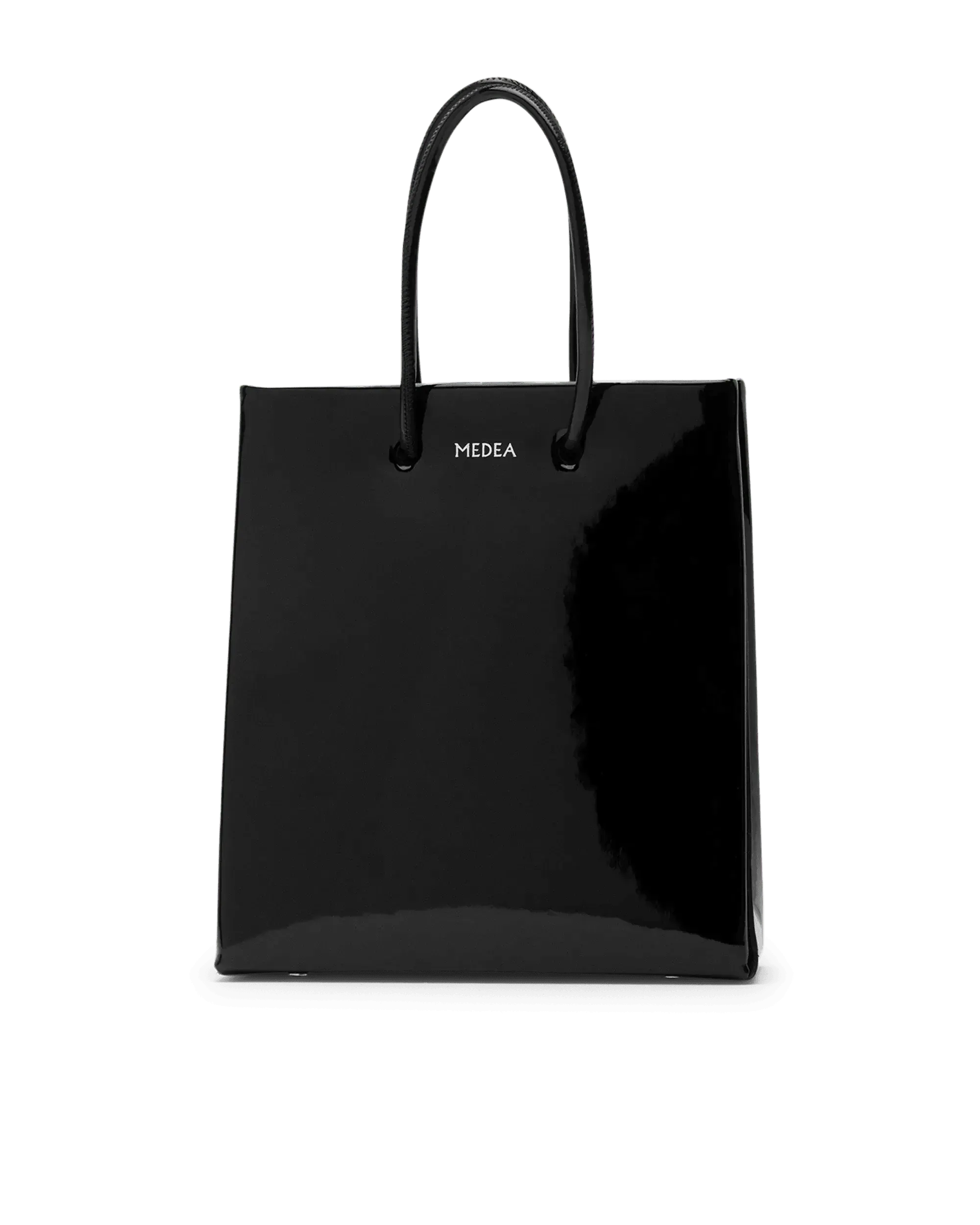 Short Vinyl Tote Bag - DIHSAN