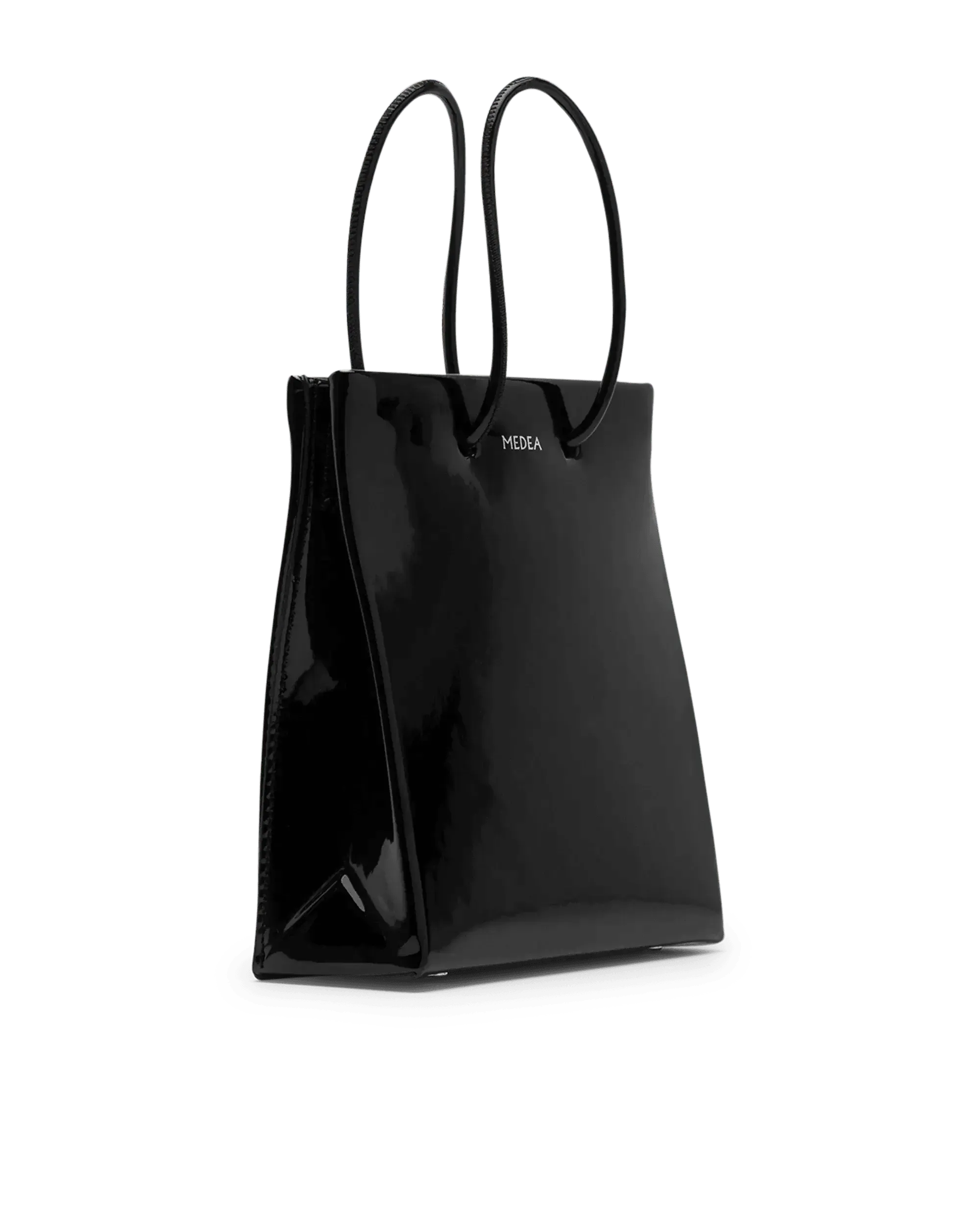 Short Vinyl Tote Bag - DIHSAN