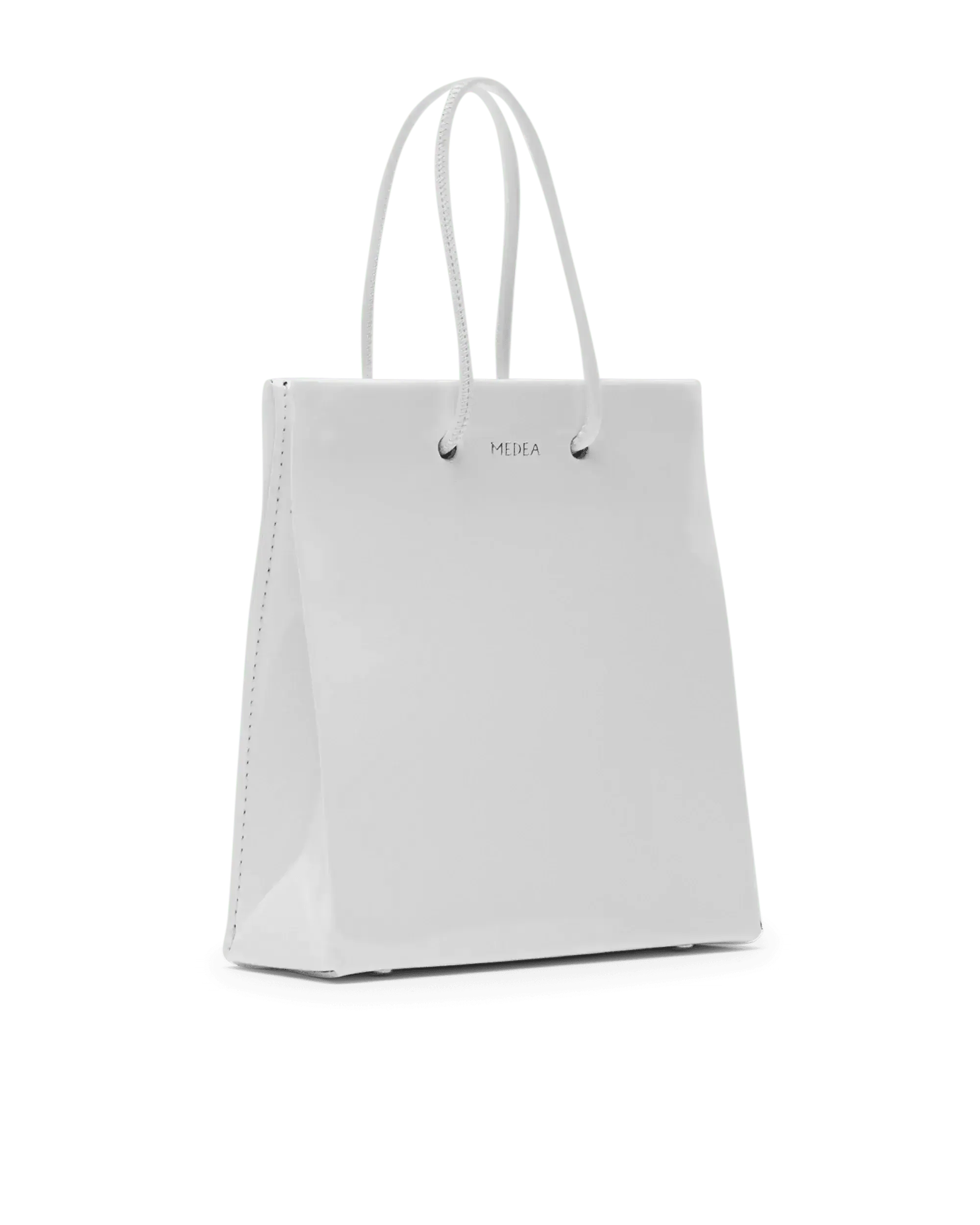 Short Vinyl Tote Bag - DIHSAN