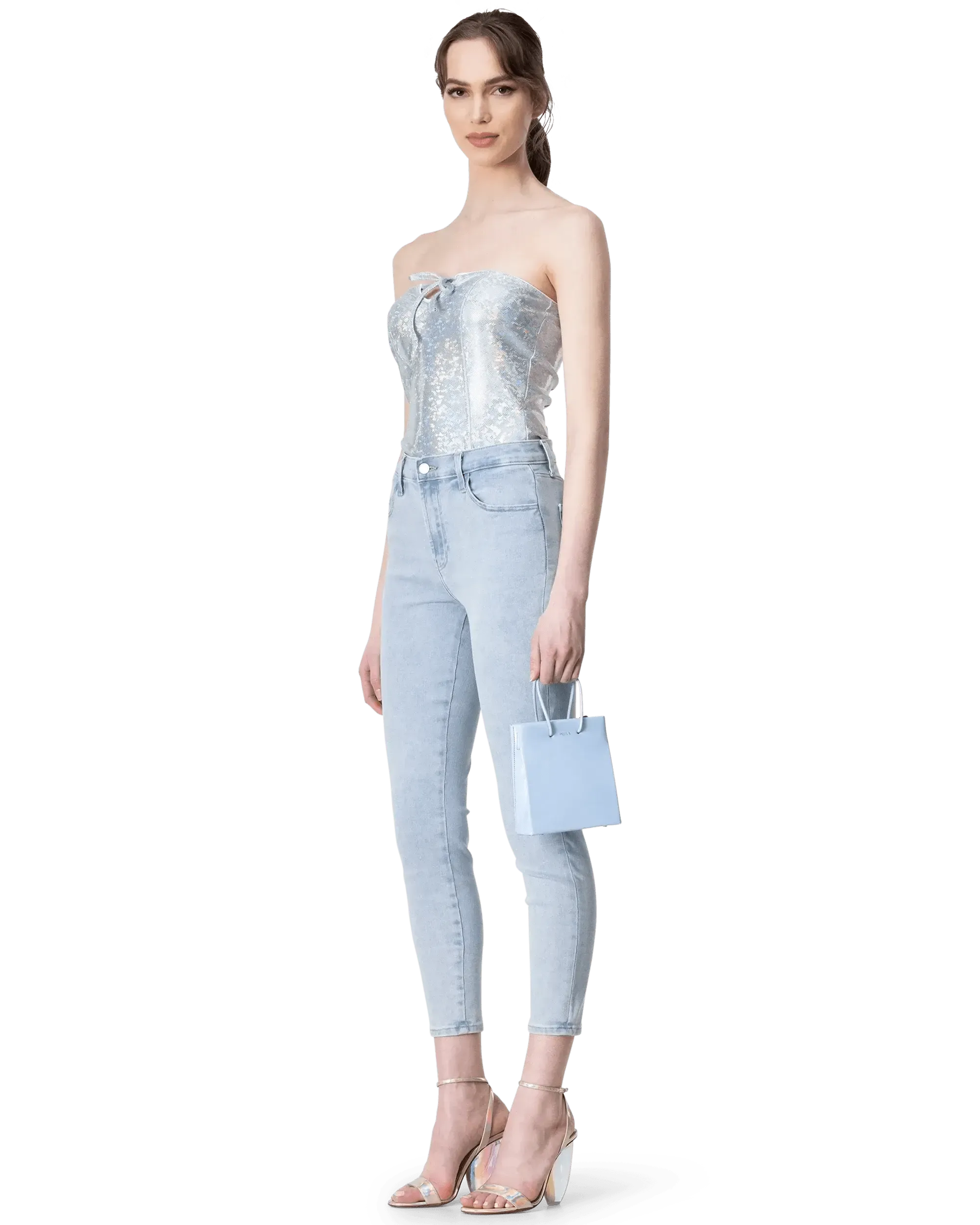 Short Medea Vinyl Tote Bag - DIHSAN
