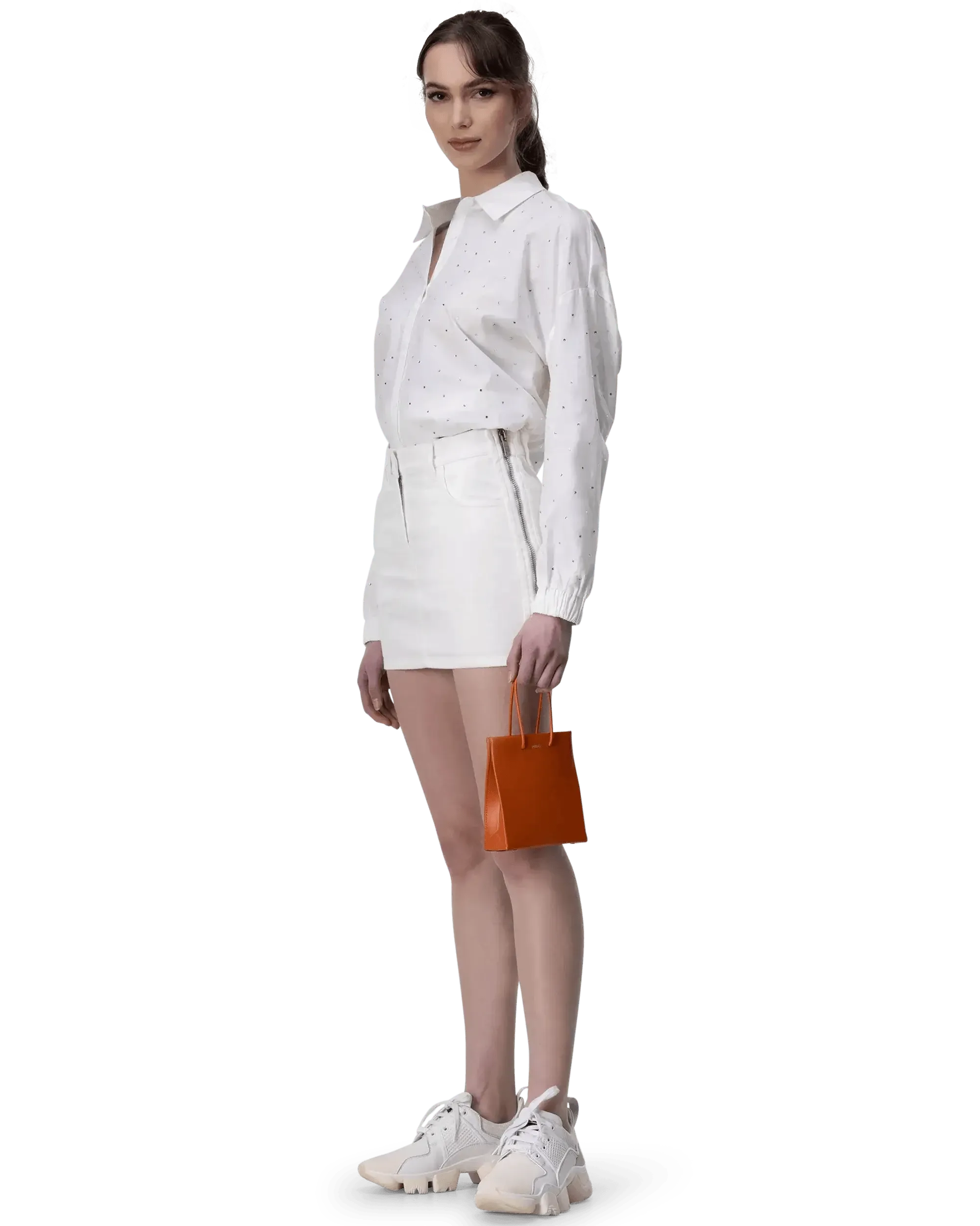 Short Medea Calfskin Tote Bag - DIHSAN