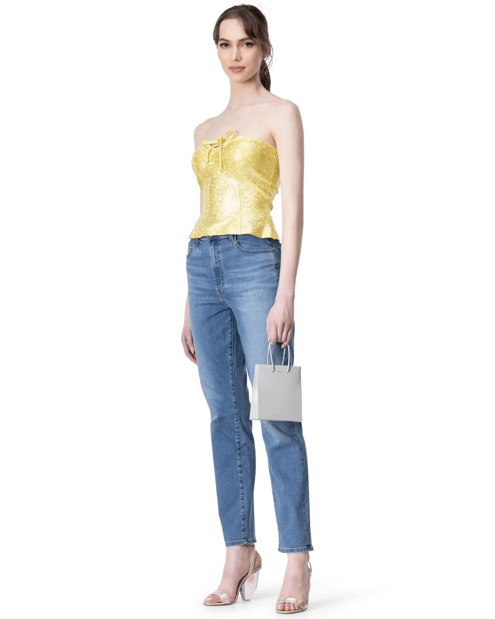 Short Medea Calfskin Tote Bag - DIHSAN