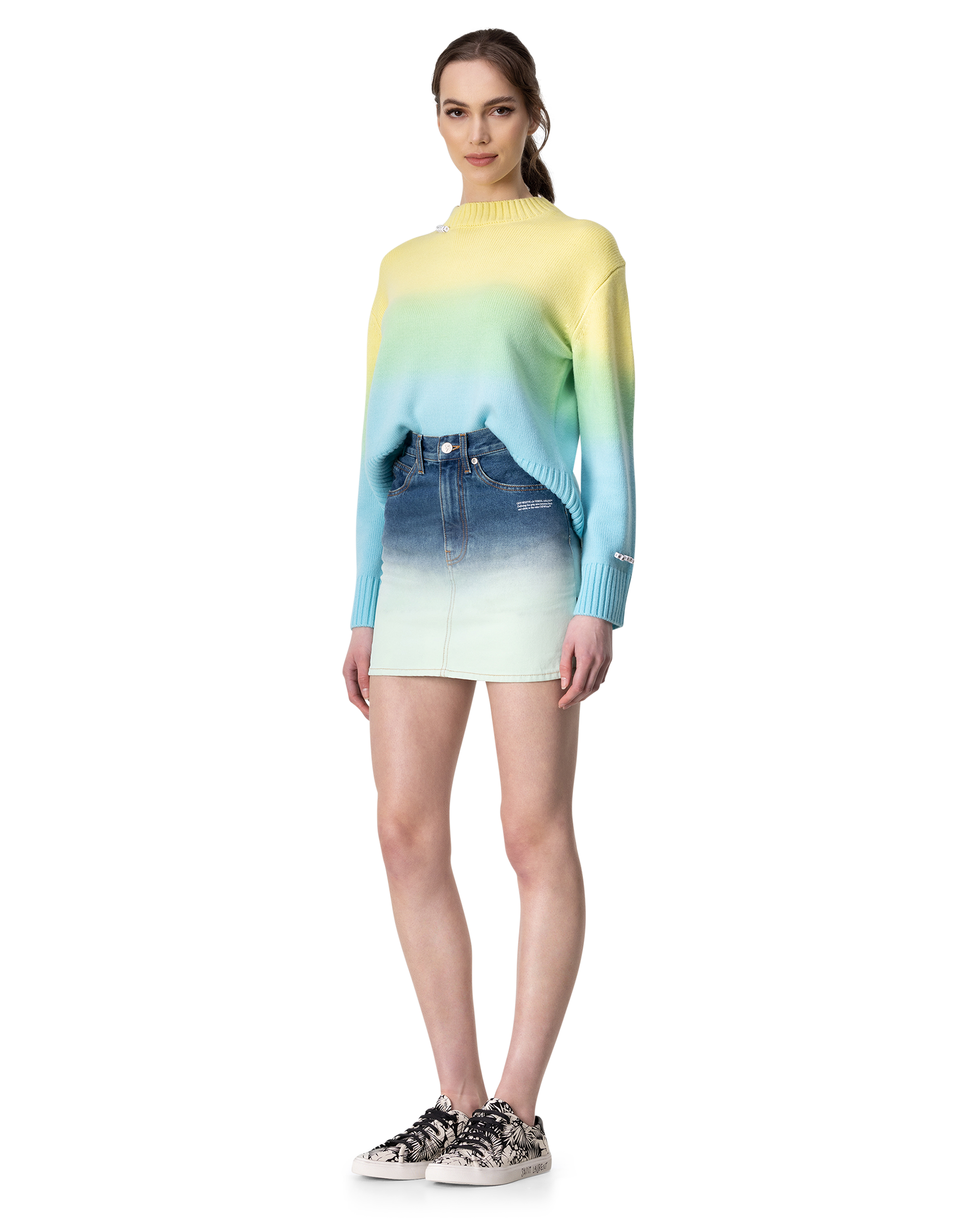 Dip Dye Crewneck Sweater