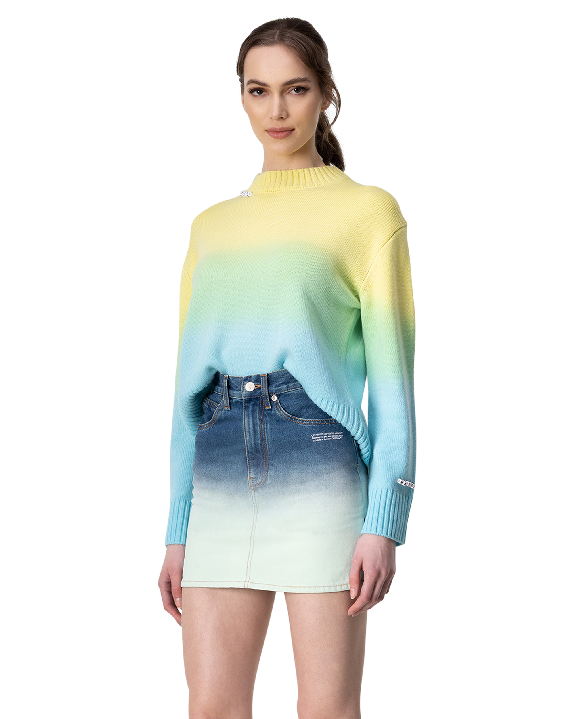 Dip Dye Crewneck Sweater