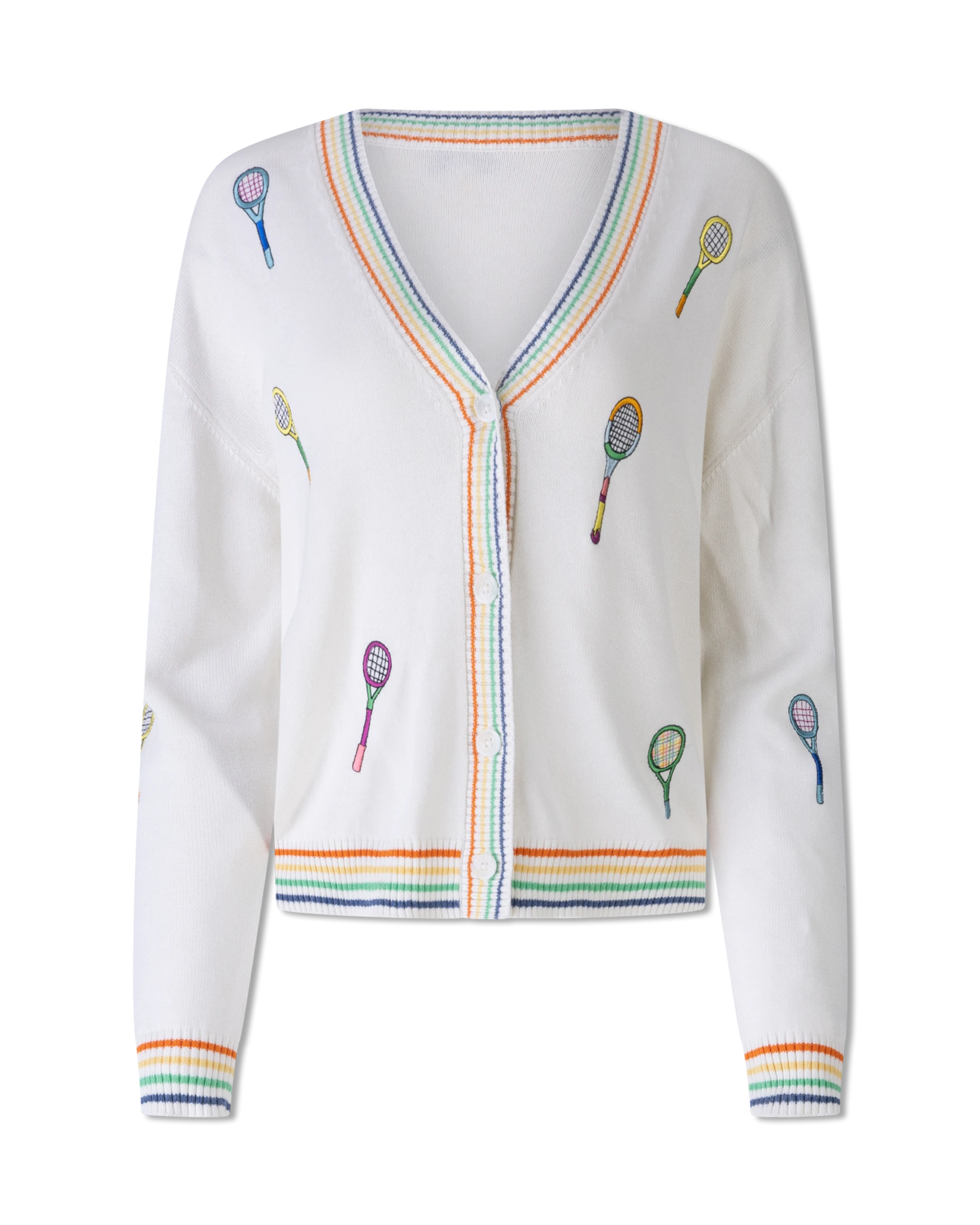 Racket Embroidered Cardigan