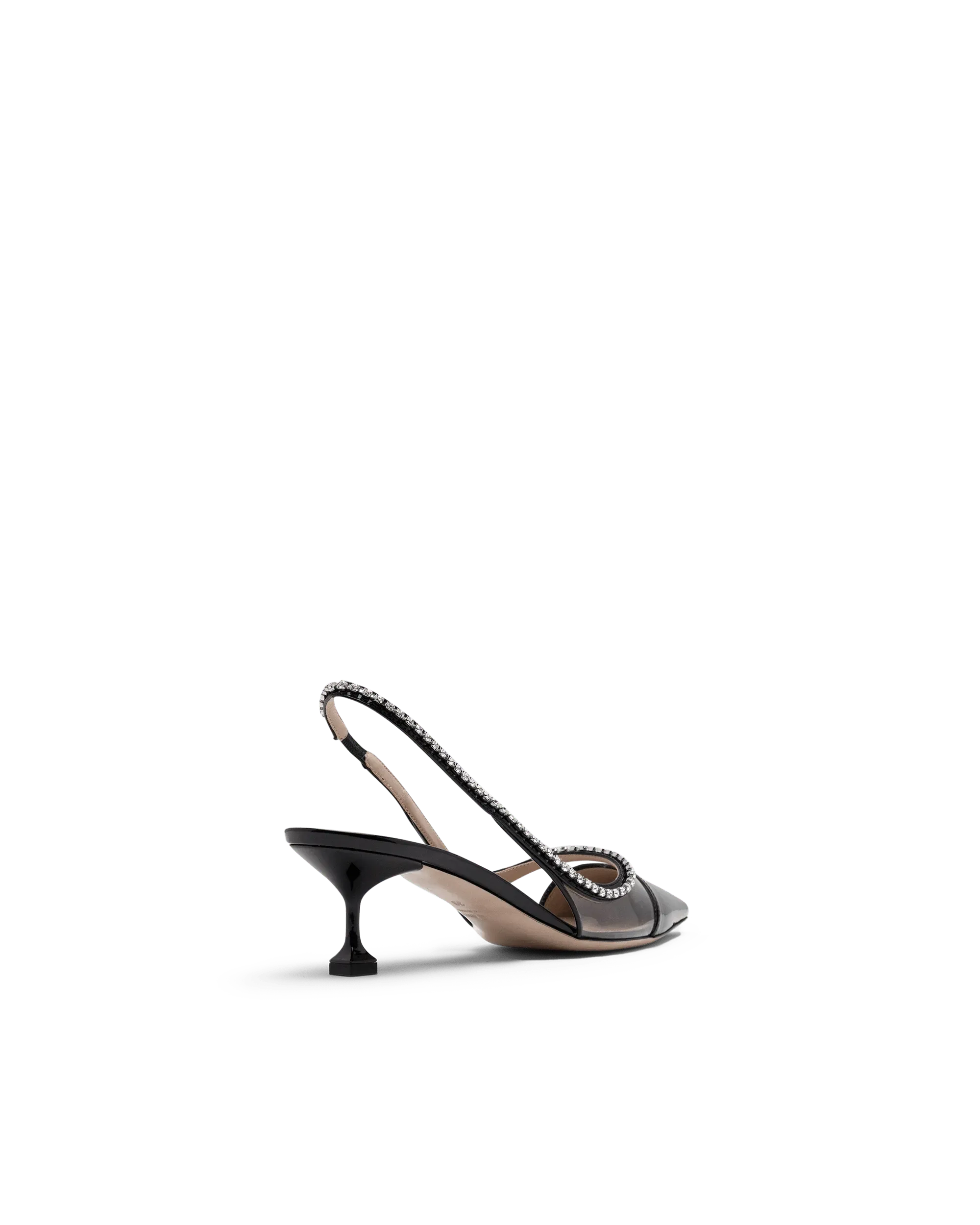Crystal Embellished Slingback Pumps - DIHSAN