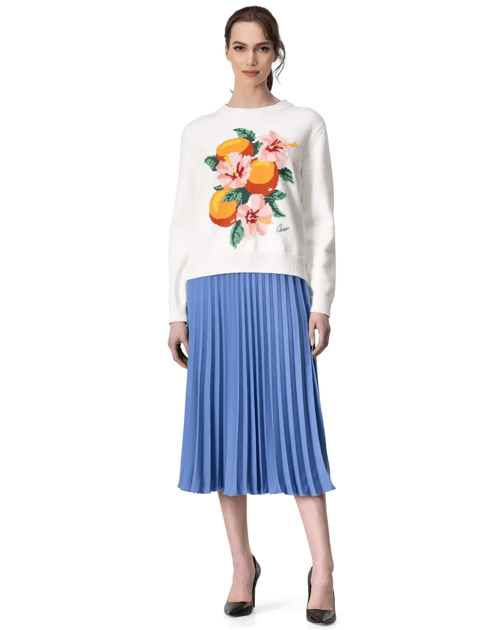 Pleated Midi Skirt - DIHSAN