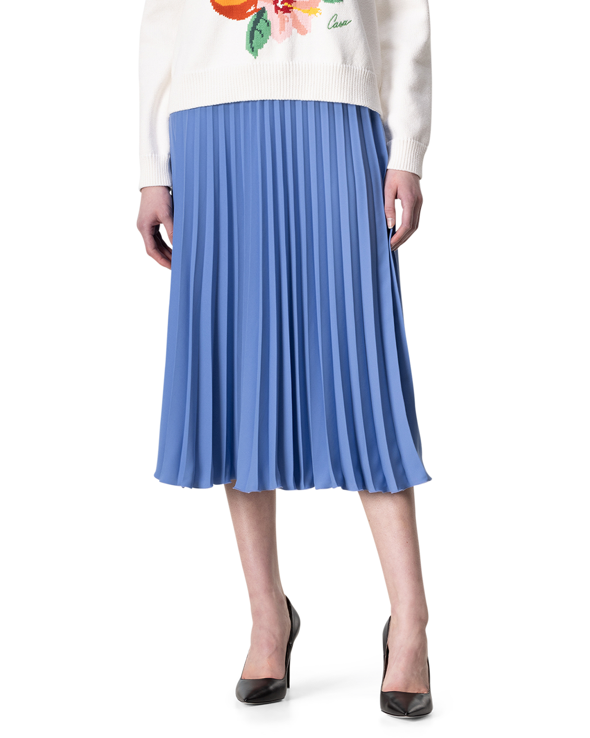 Pleated Midi Skirt