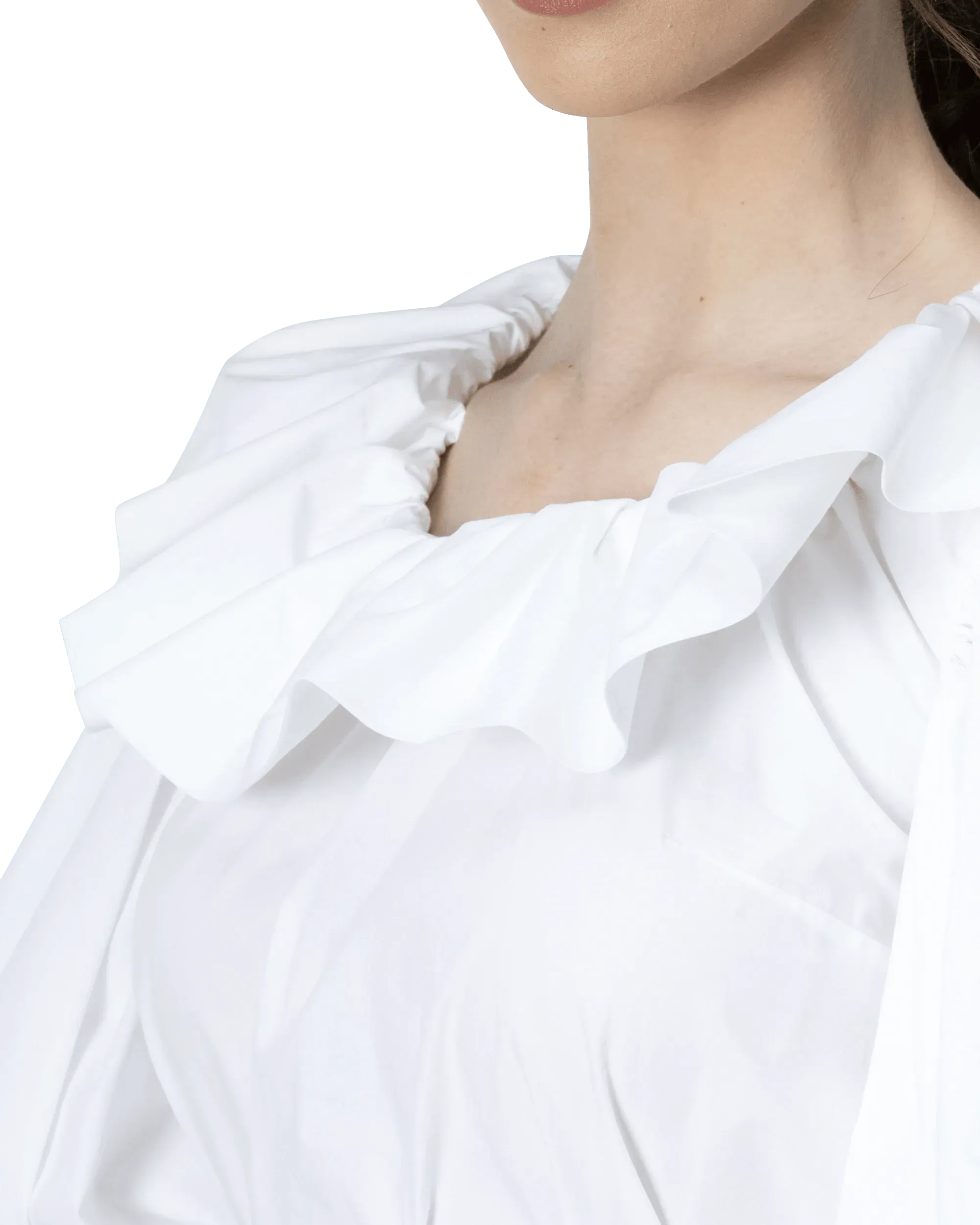 Embroidered Poplin Mini Dress - DIHSAN
